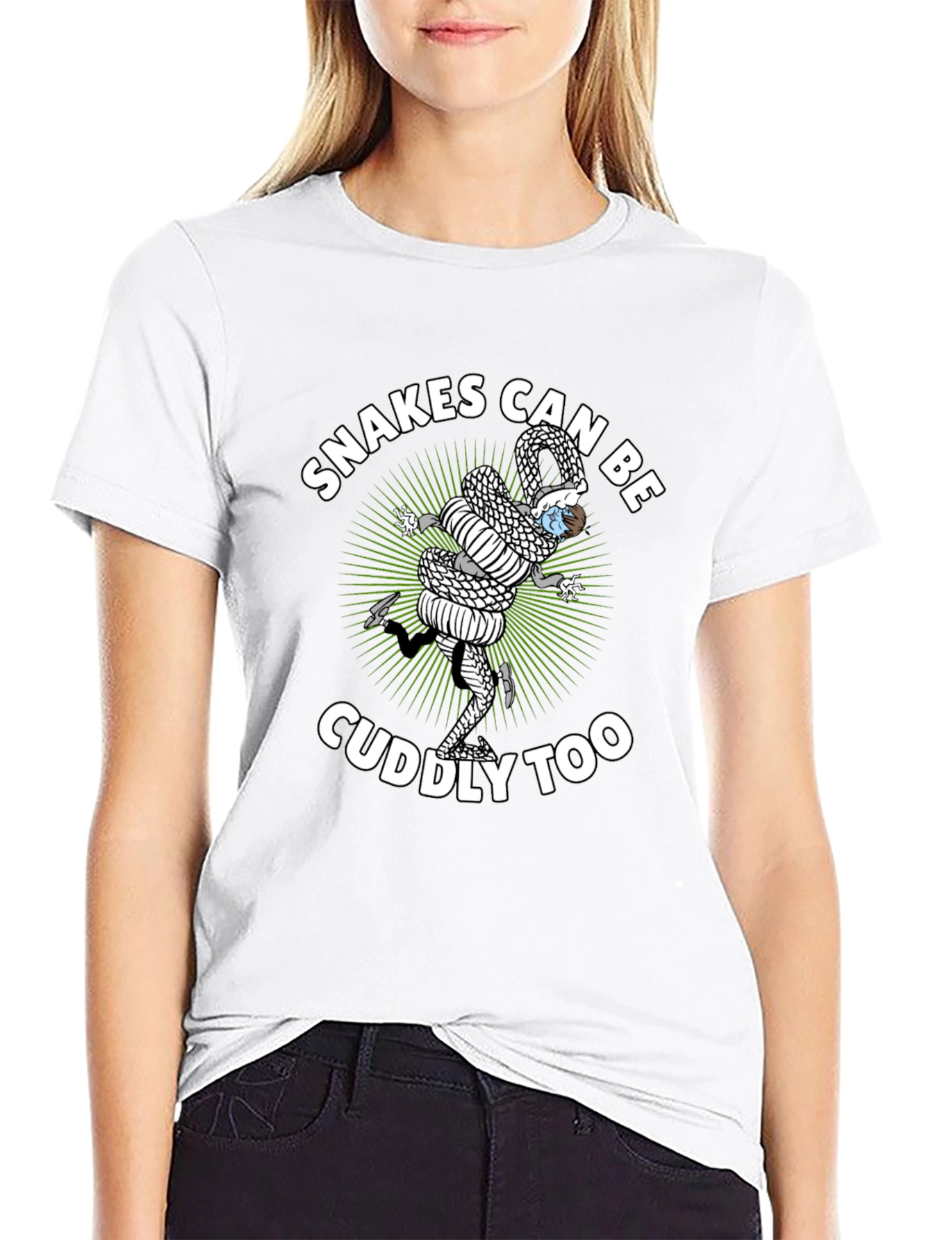 Snakes Can Be Cuddly Too Graphic Tee