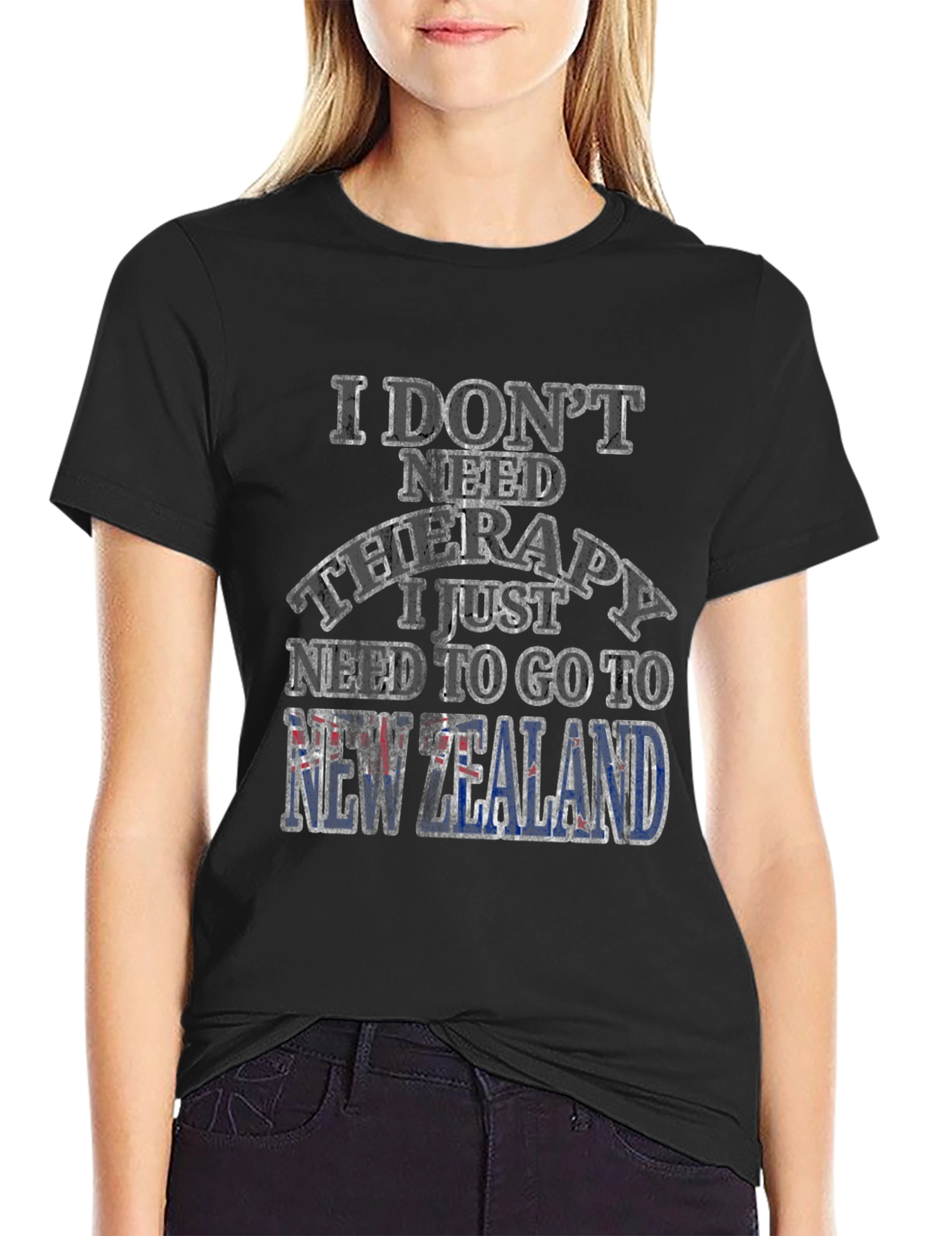 New Zealand Therapy T-Shirt: Travel Humor Tee