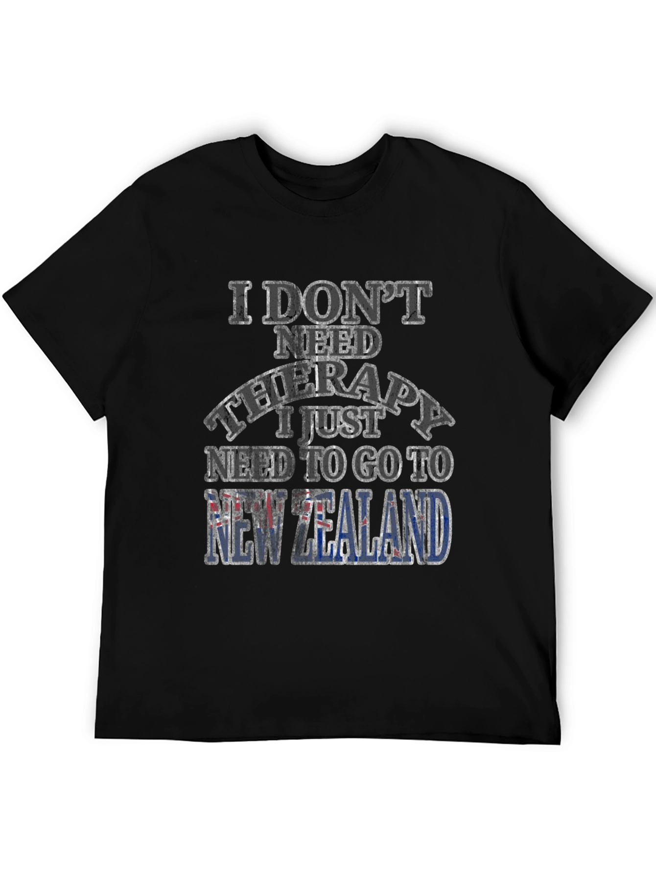 New Zealand Therapy T-Shirt: Travel Humor Tee