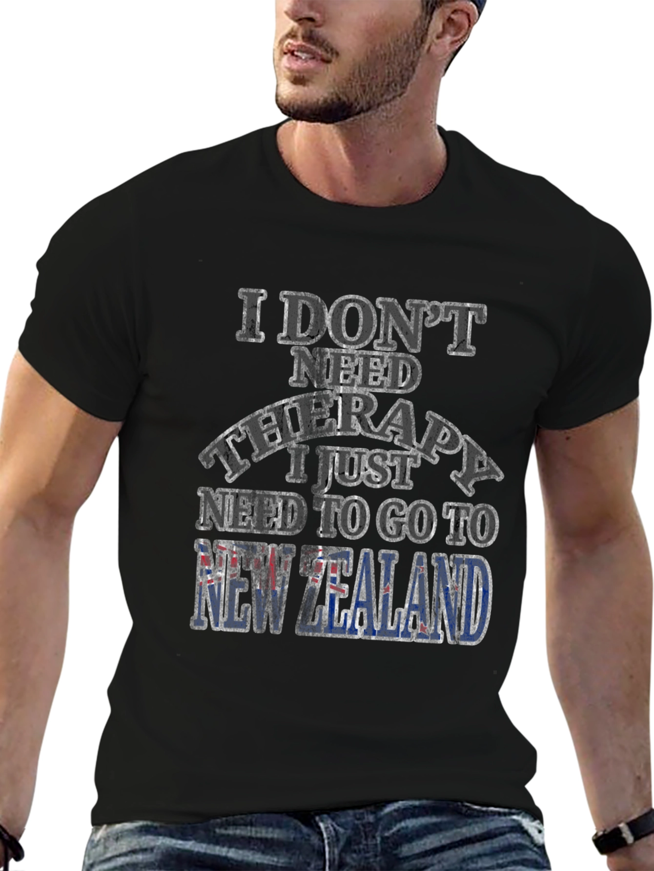 New Zealand Therapy T-Shirt: Travel Humor Tee