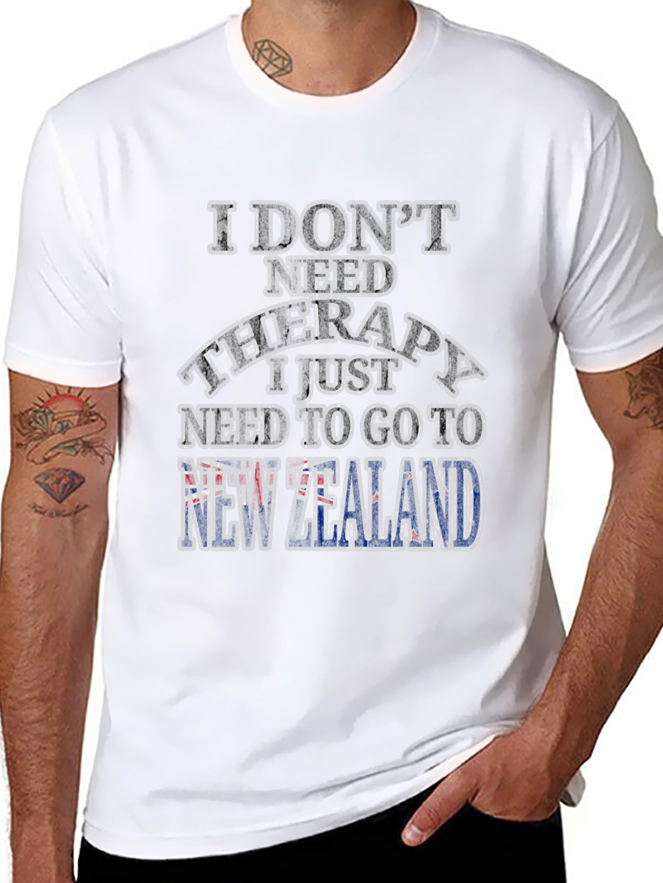 New Zealand Therapy T-Shirt: Travel Humor Tee