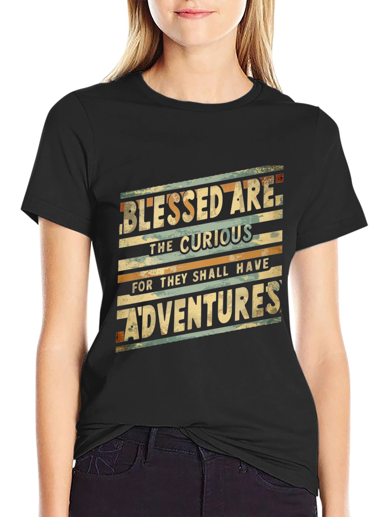 Blessed Are The Curious Graphic T-Shirt