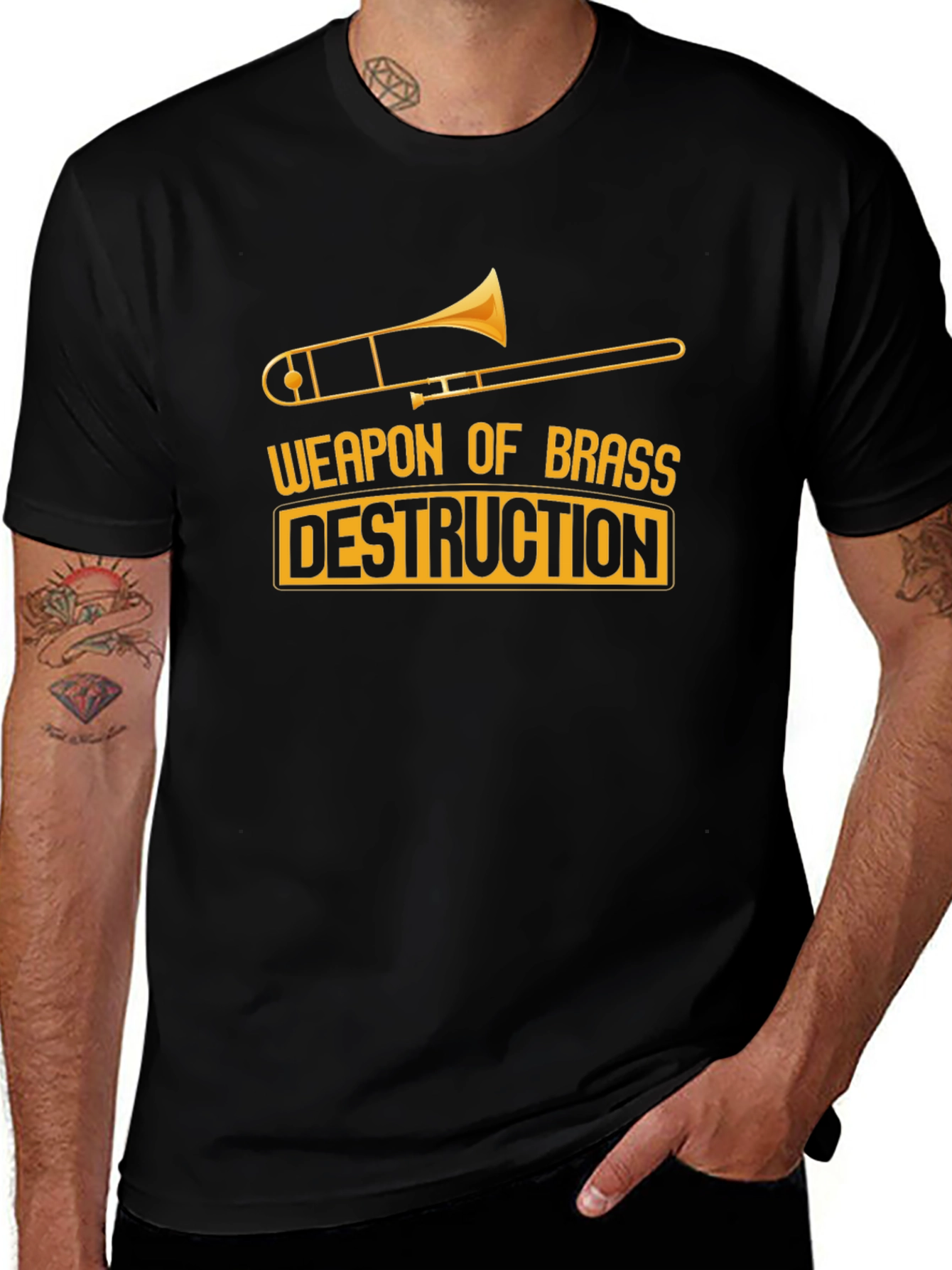 Weapon of Brass Destruction Trombone T-Shirt