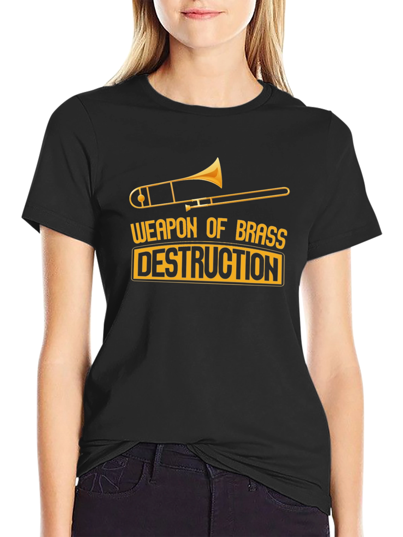 Weapon of Brass Destruction Trombone T-Shirt