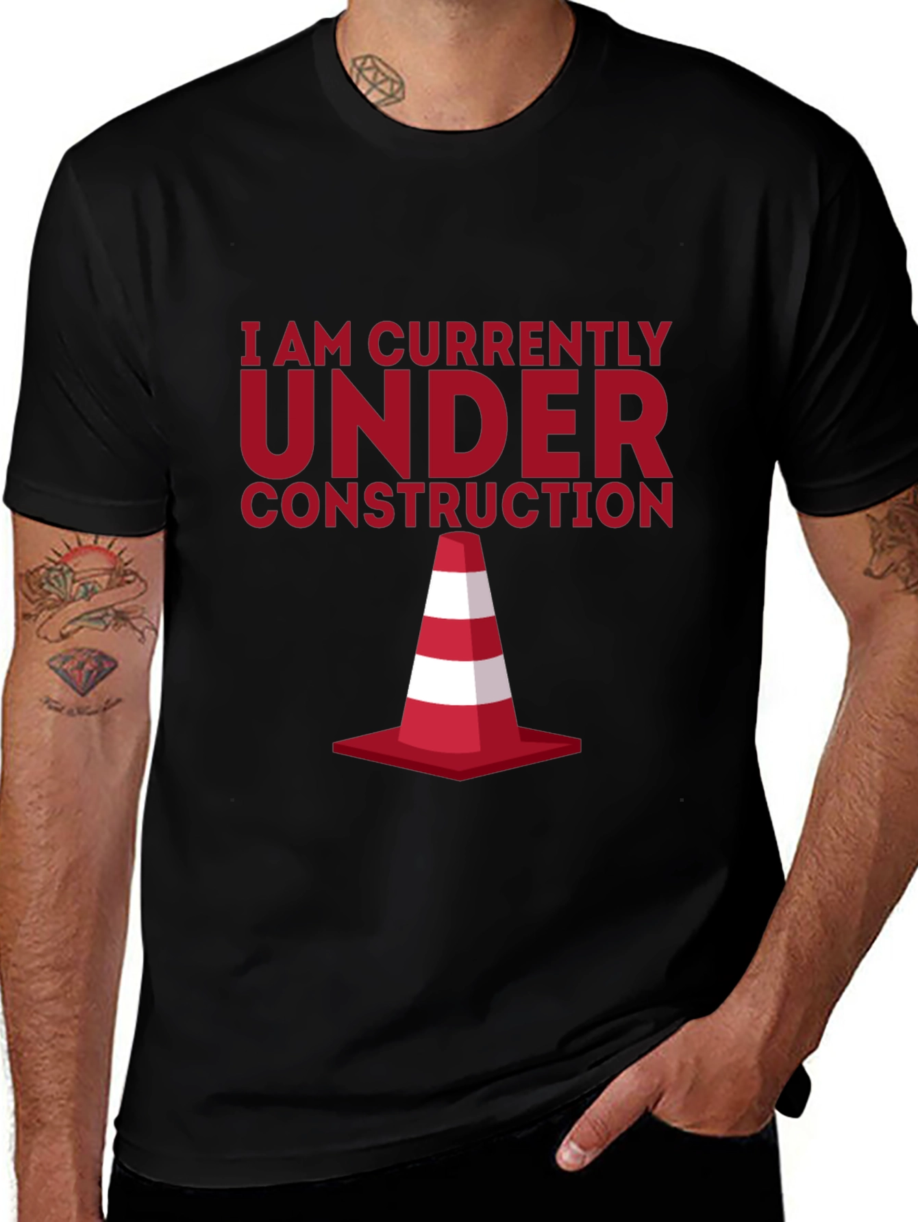 Under Construction Graphic Tee