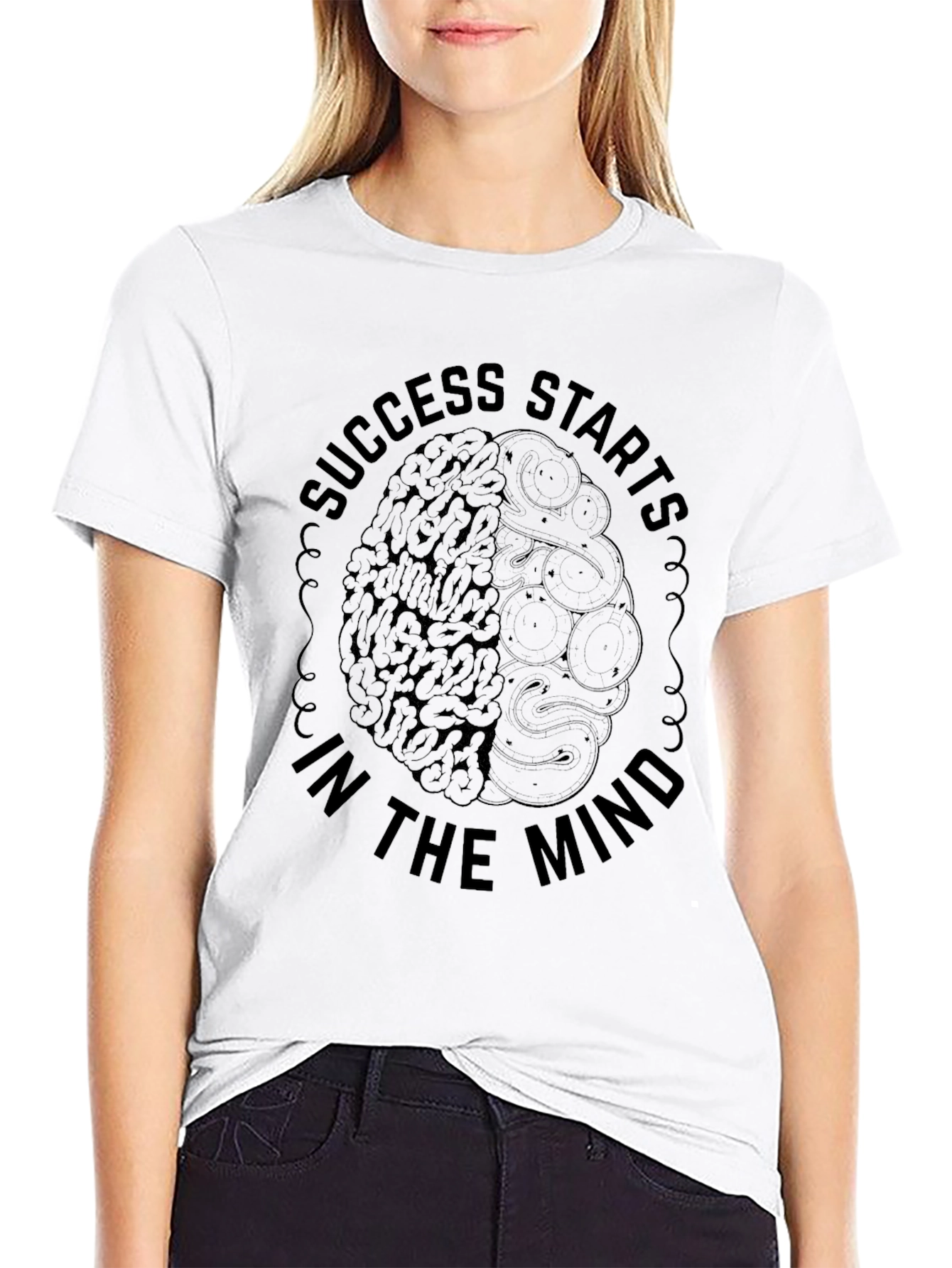 Success Starts in the Mind Graphic T-Shirt