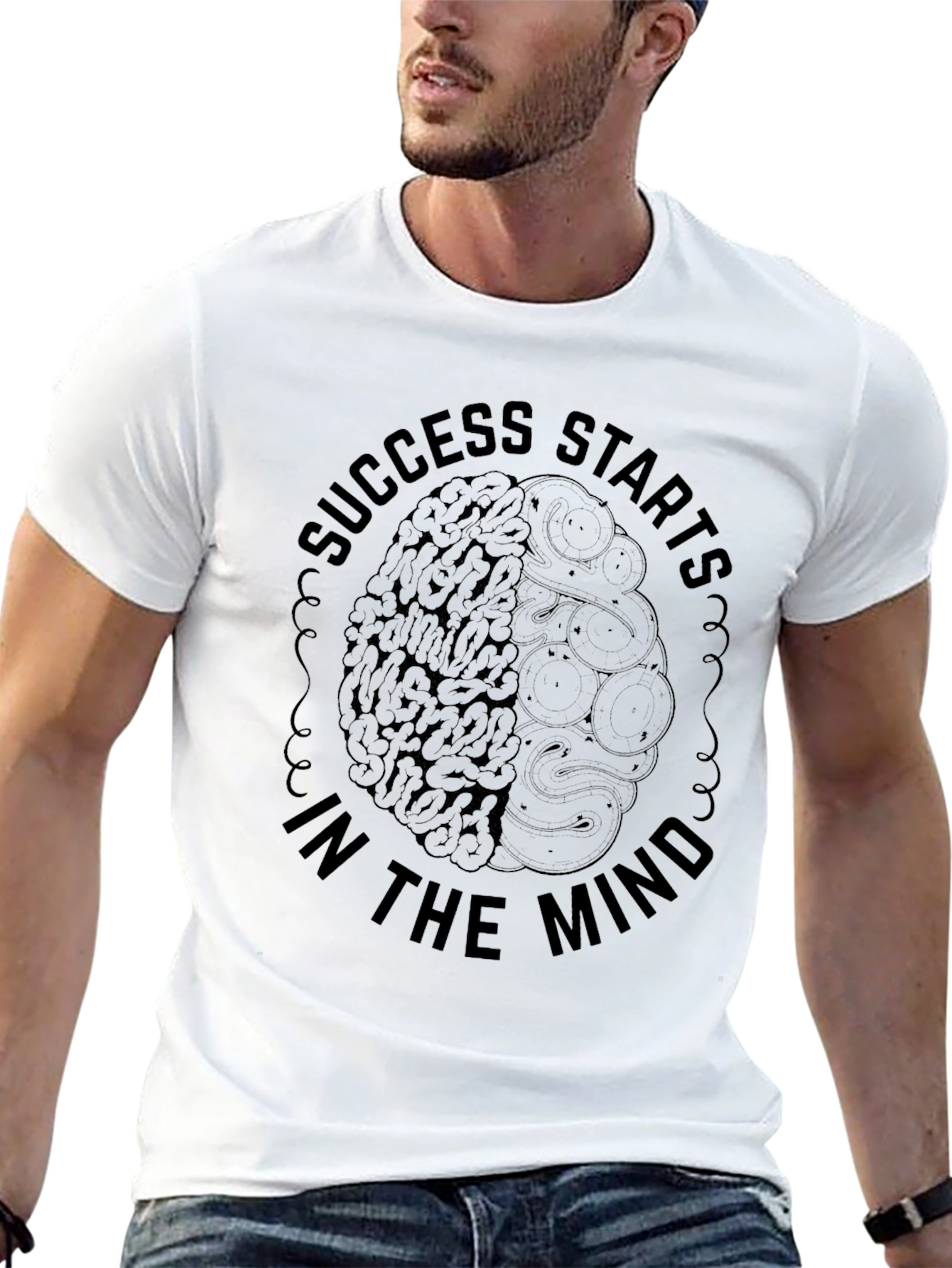 Success Starts in the Mind Graphic T-Shirt