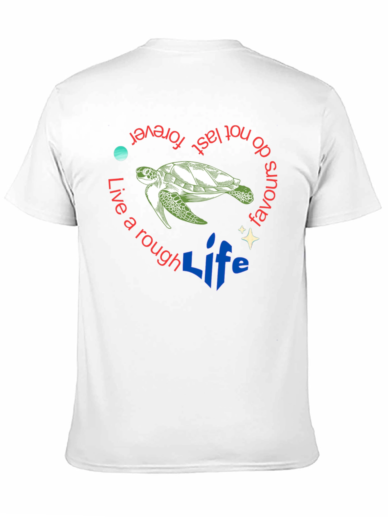 Live a Rough Life Turtle Graphic Tee