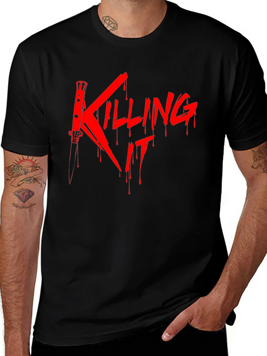 Killing It T-Shirt - Horror Movie Style Graphic Tee