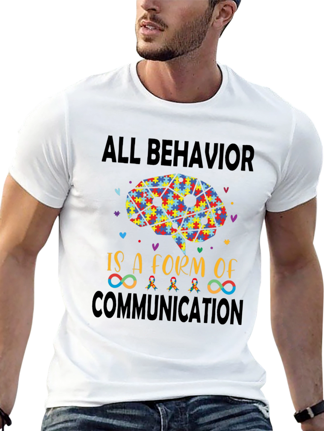 Autism Awareness T-Shirt: All Behavior is Communication