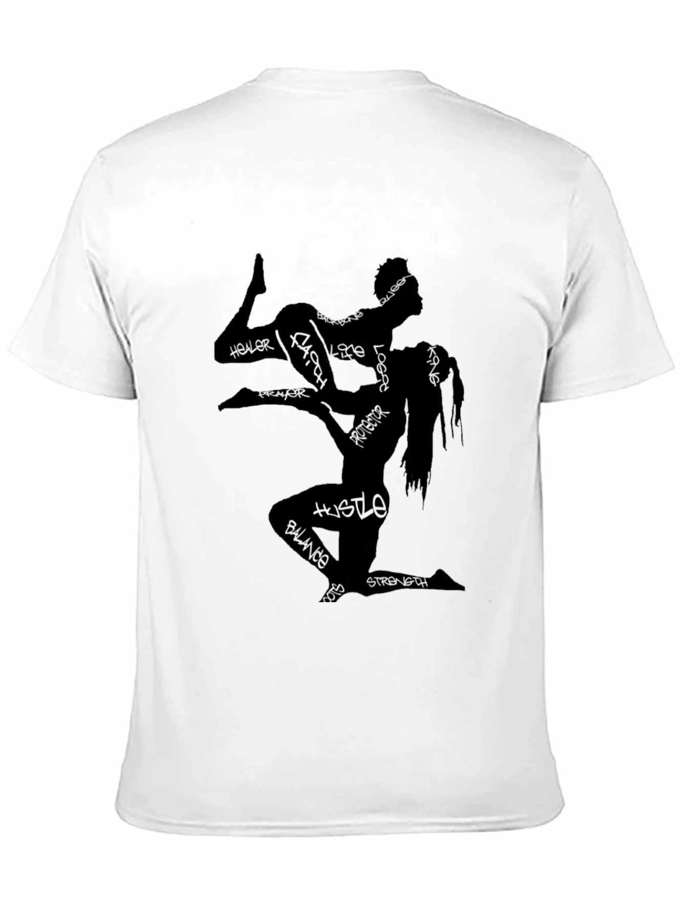 King & Queen Graphic Black T-Shirt