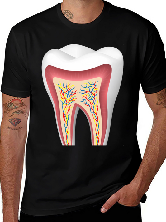 Anatomical Tooth Graphic Tee - Dentist Apparel