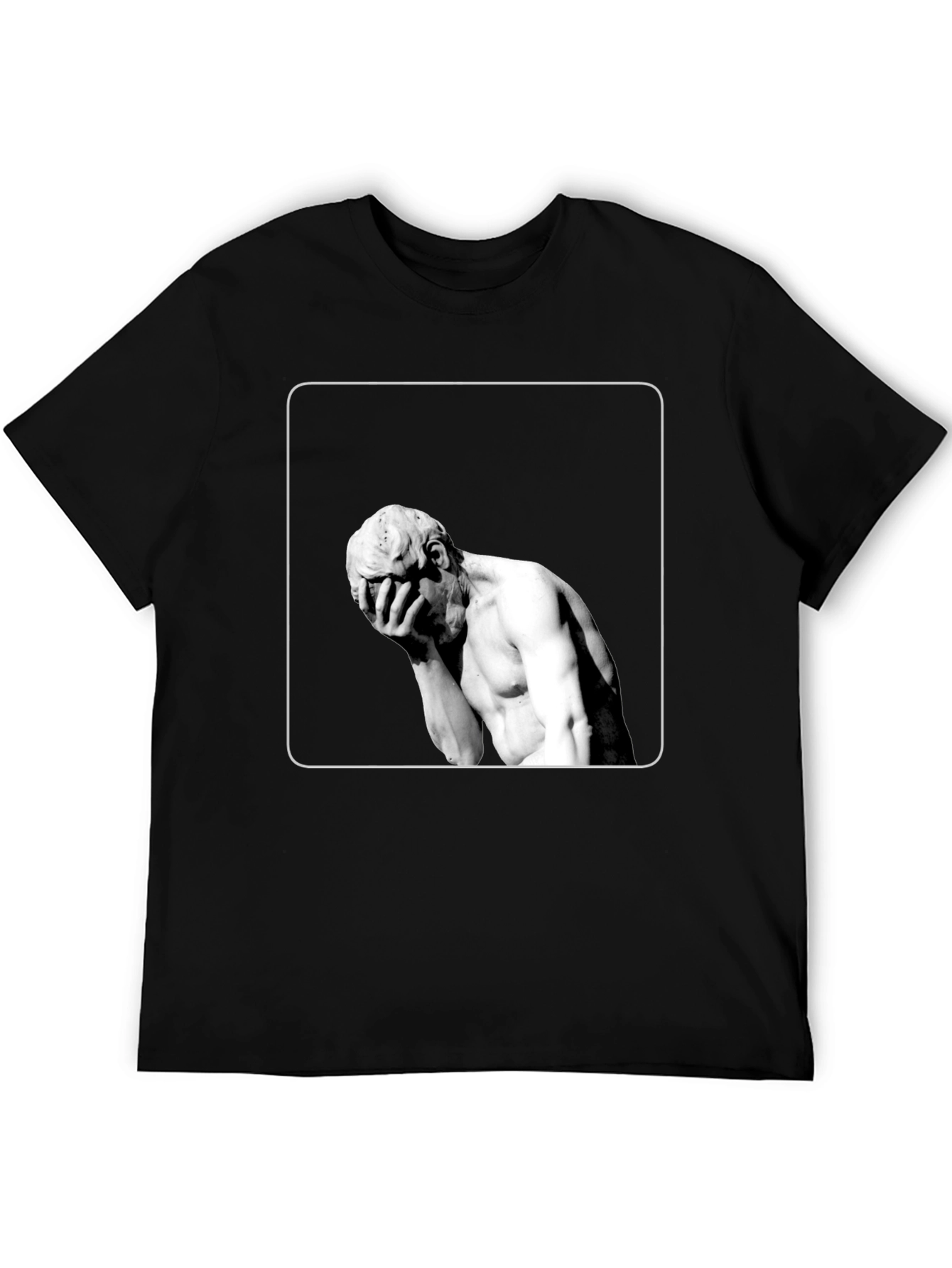 Statue Graphic Black T-Shirt