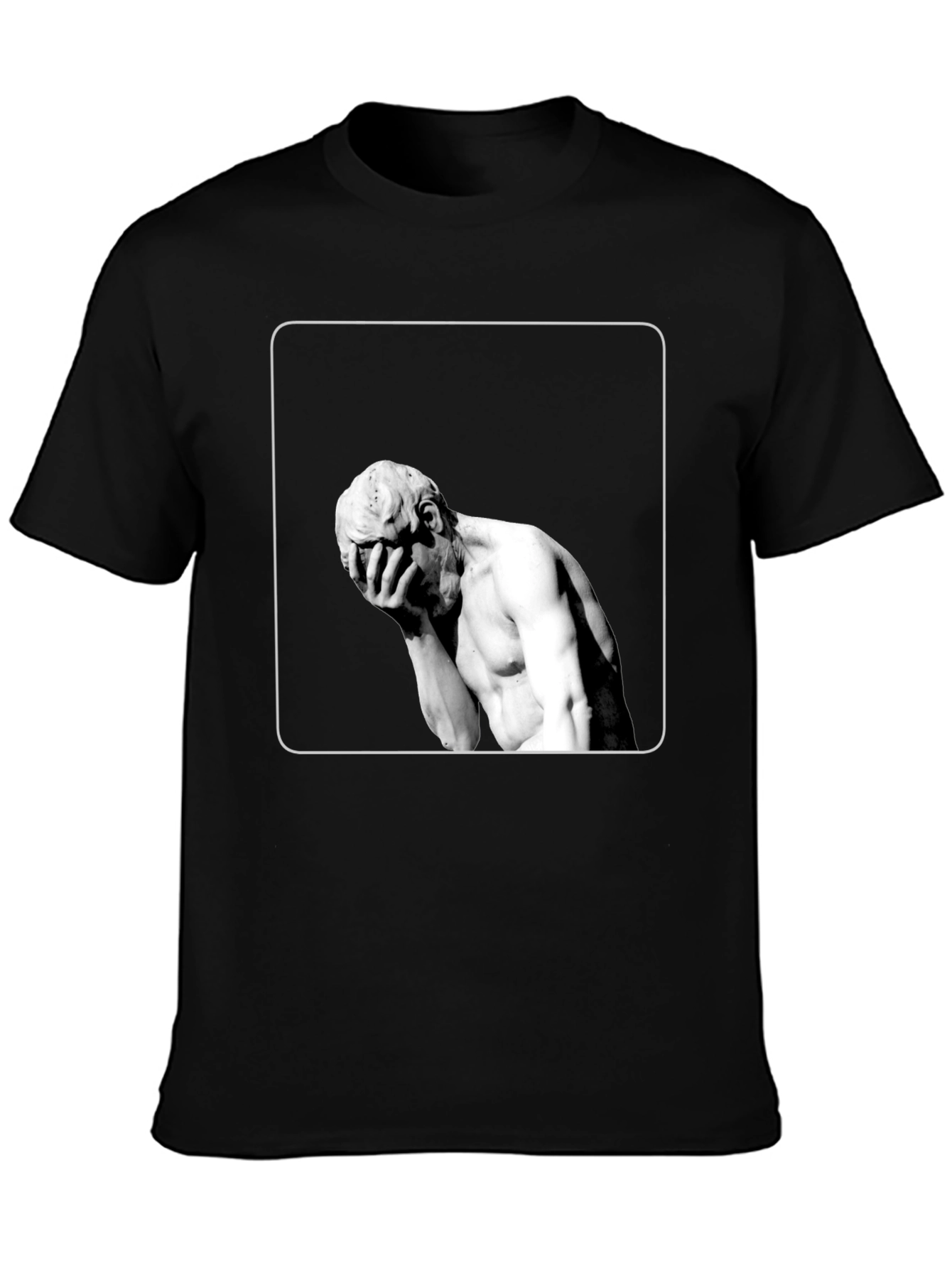 Statue Graphic Black T-Shirt