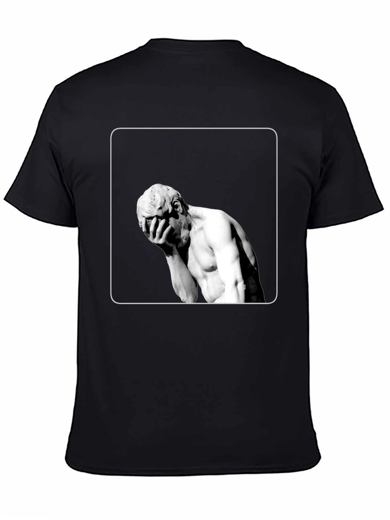 Statue Graphic Black T-Shirt