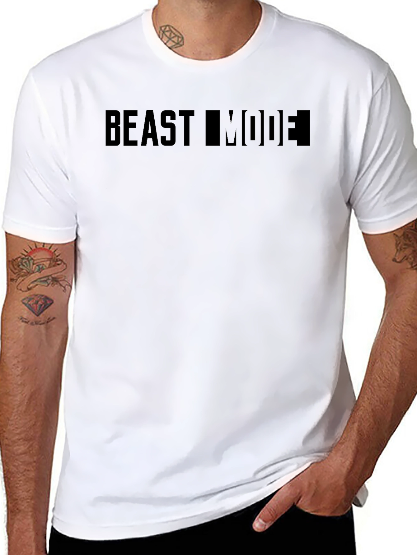 Beast Mode Black T-Shirt - Motivational Gym Apparel