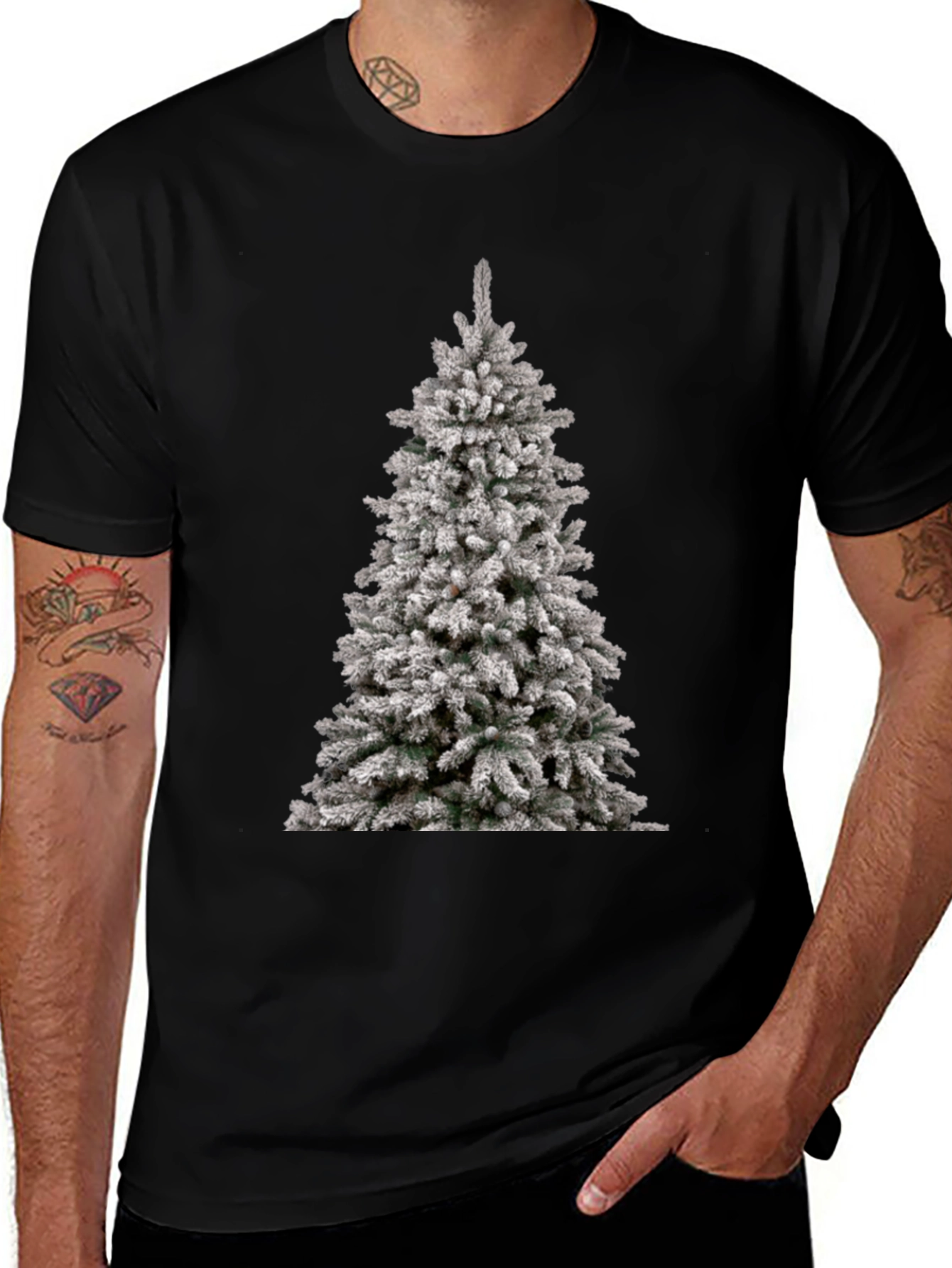 Christmas Tree Graphic Tee - Holiday Style