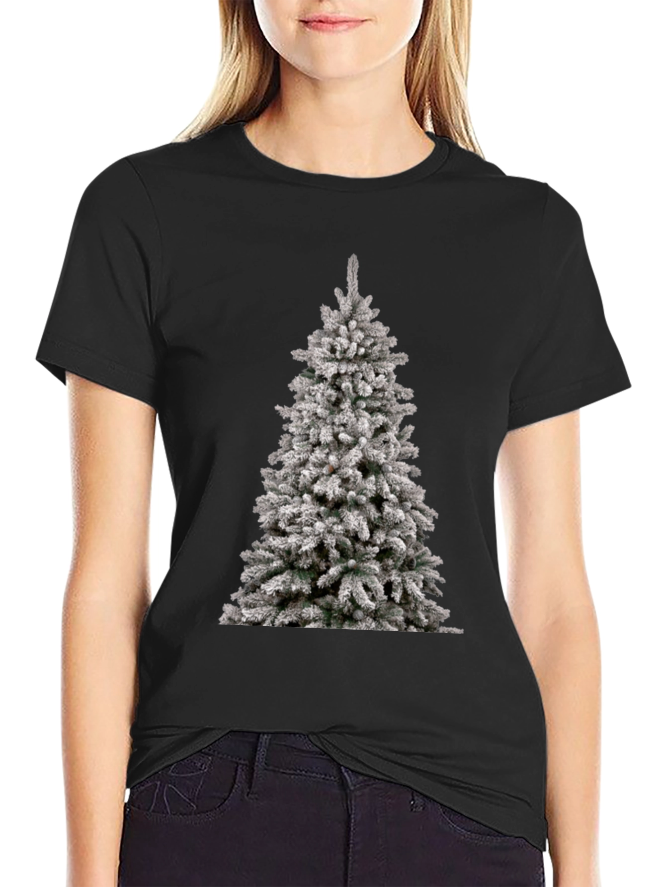 Christmas Tree Graphic Tee - Holiday Style
