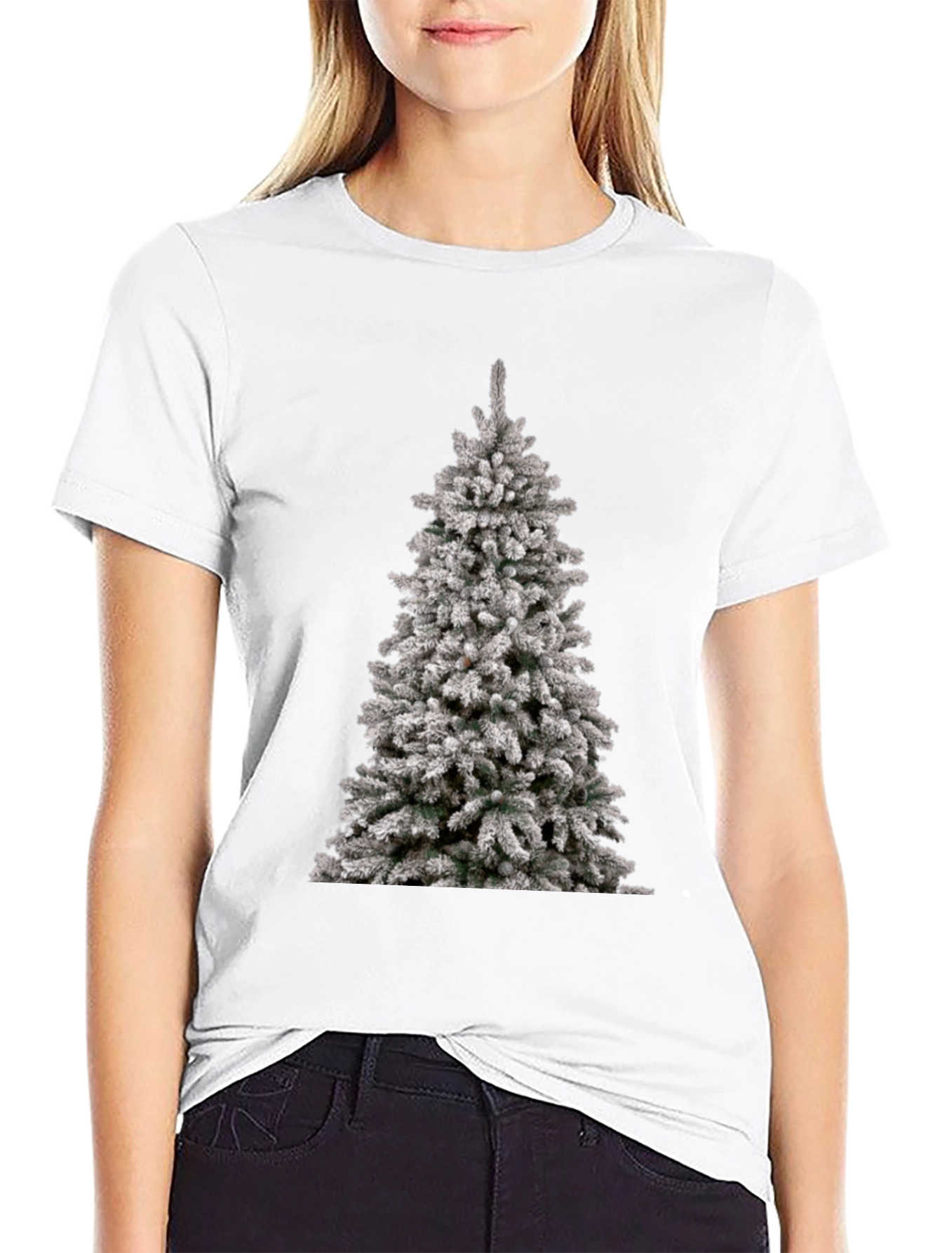 Christmas Tree Graphic Tee - Holiday Style