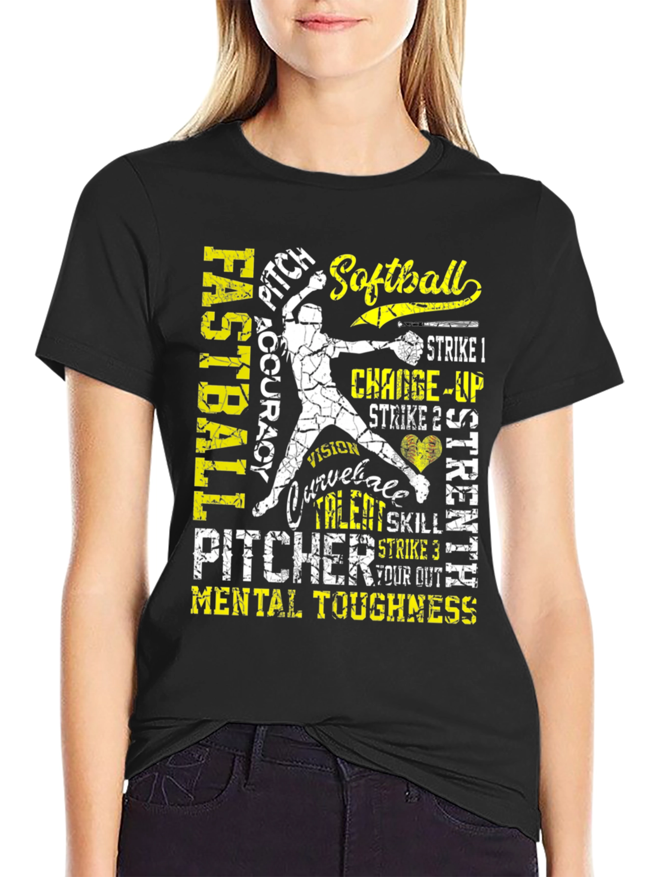 Softball Pitcher T-Shirt: Fastball Accuracy and Mental Toughness