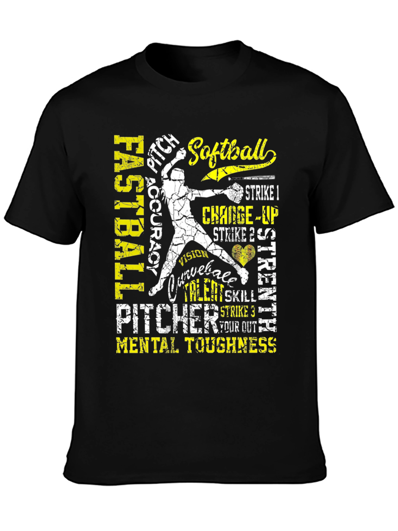 Softball Pitcher T-Shirt: Fastball Accuracy and Mental Toughness