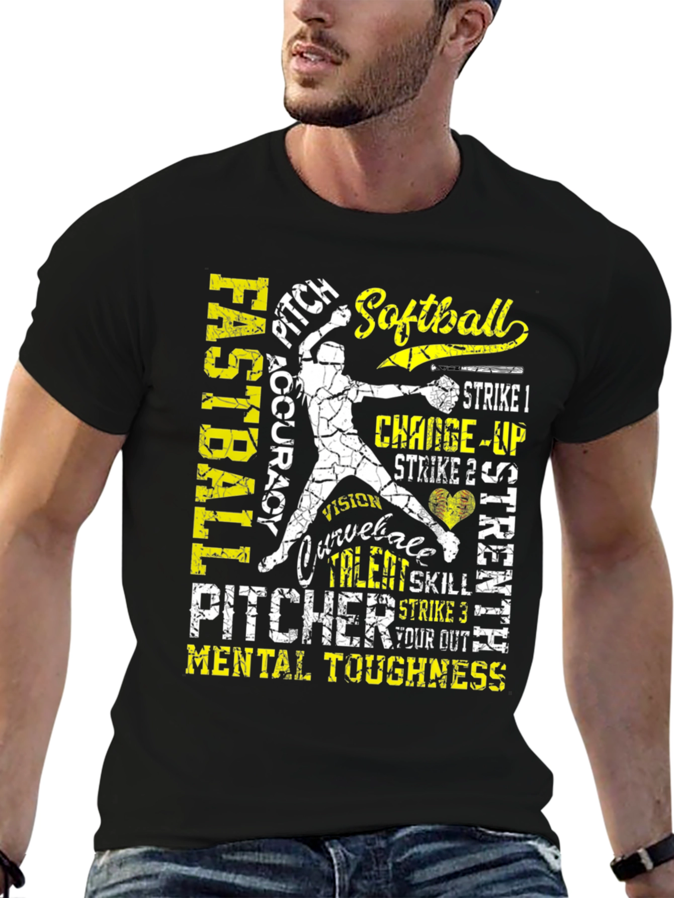 Softball Pitcher T-Shirt: Fastball Accuracy and Mental Toughness