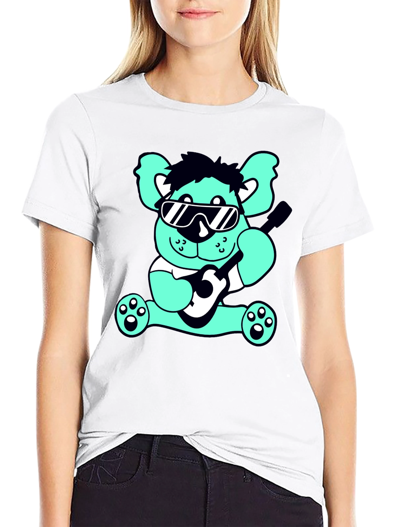 Cool Bear Guitar T-Shirt