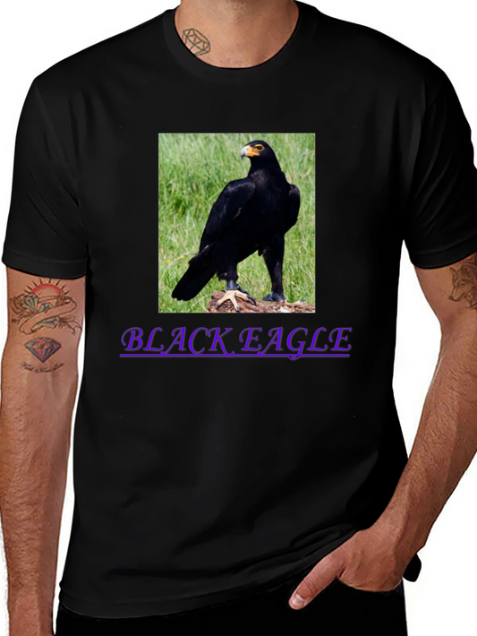 Black Eagle Graphic Tee - Mens Casual T-Shirt