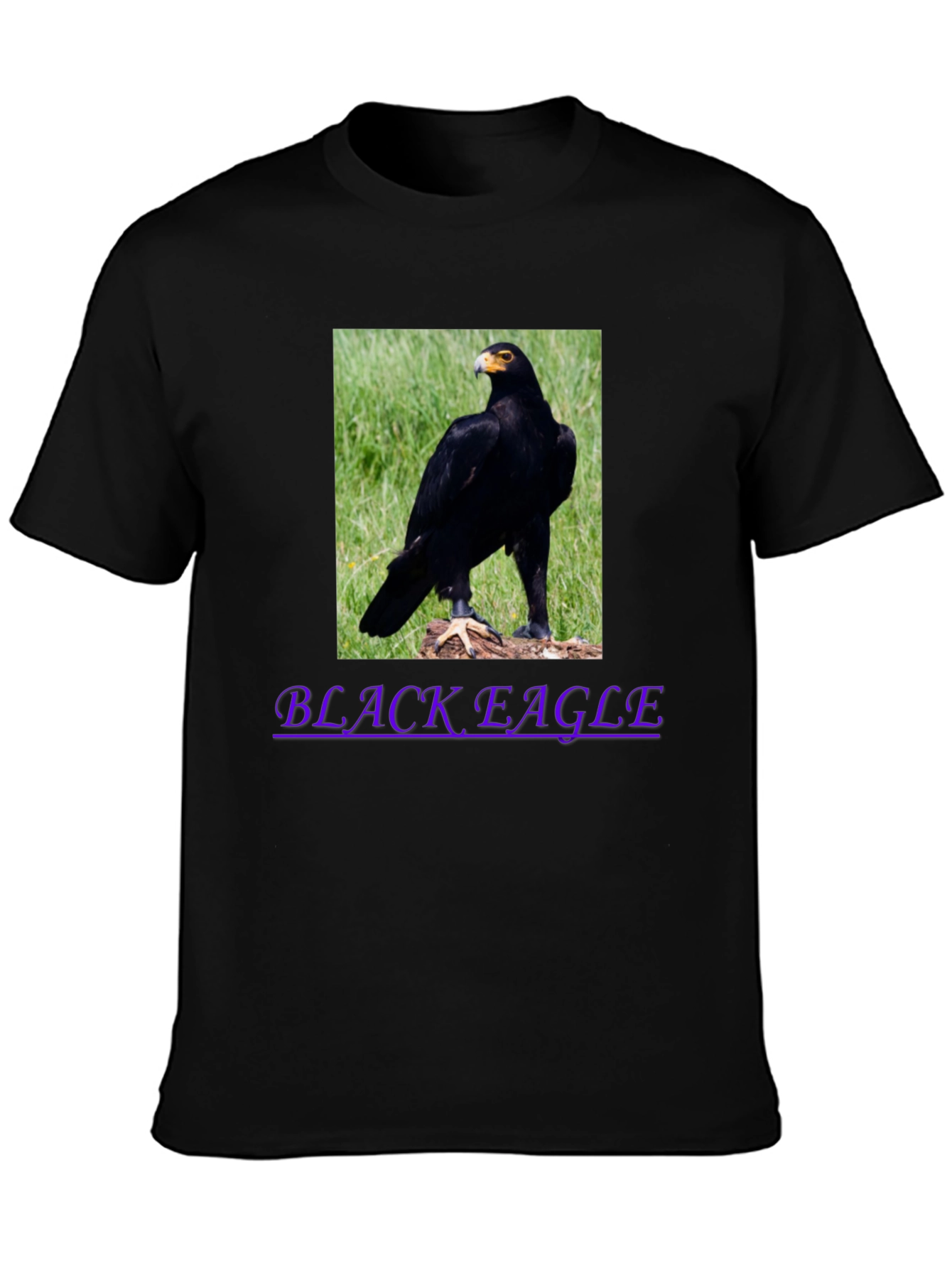 Black Eagle Graphic Tee - Mens Casual T-Shirt