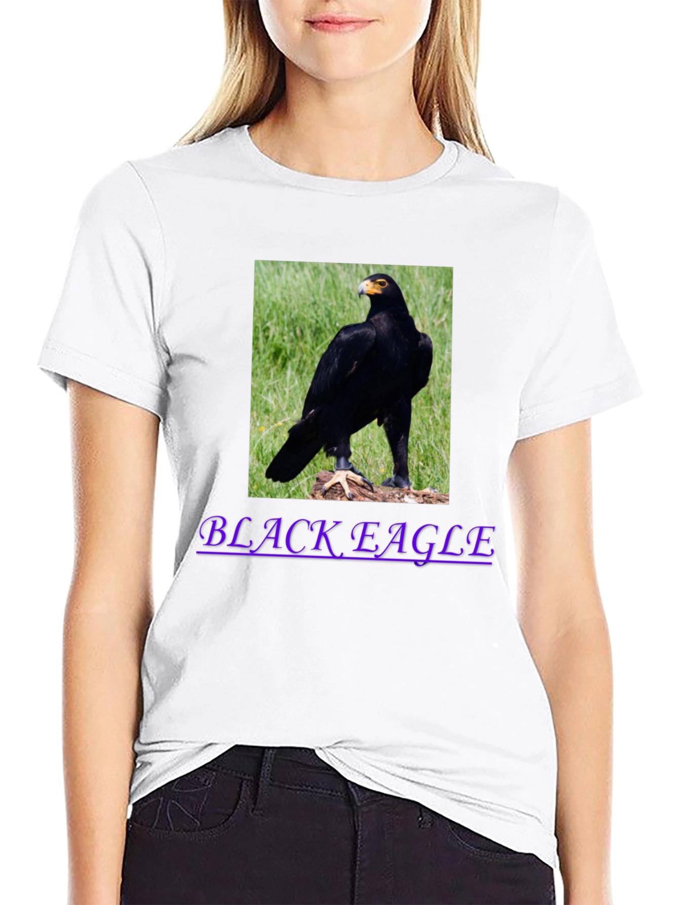 Black Eagle Graphic Tee - Mens Casual T-Shirt