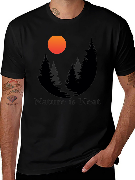 Nature is Neat Graphic T-Shirt - Black