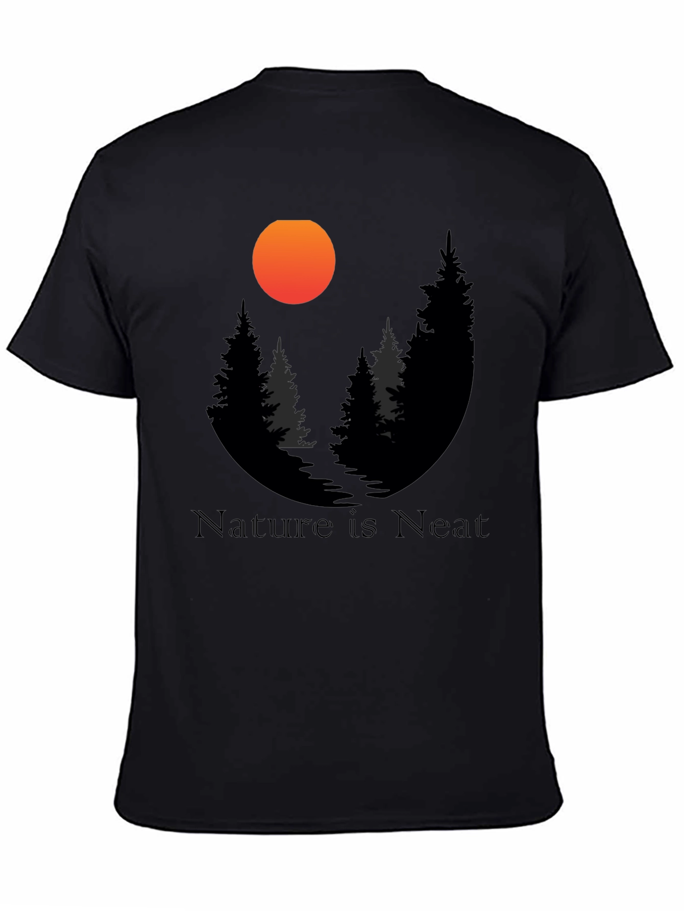 Nature is Neat Graphic T-Shirt - Black