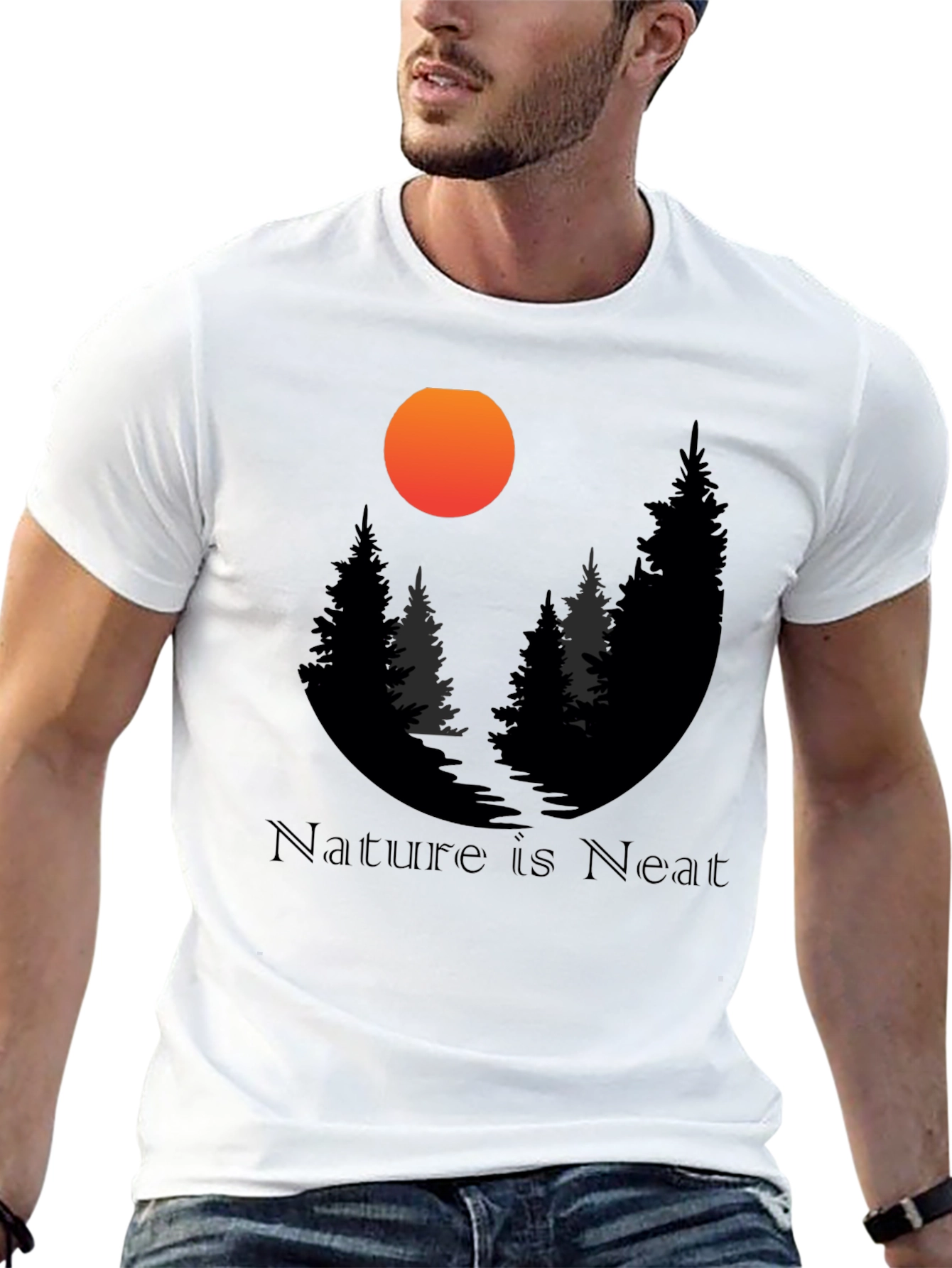 Nature is Neat Graphic T-Shirt - Black