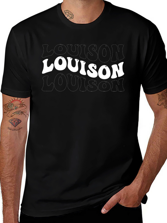 Trendy Louison Graphic Black T-Shirt