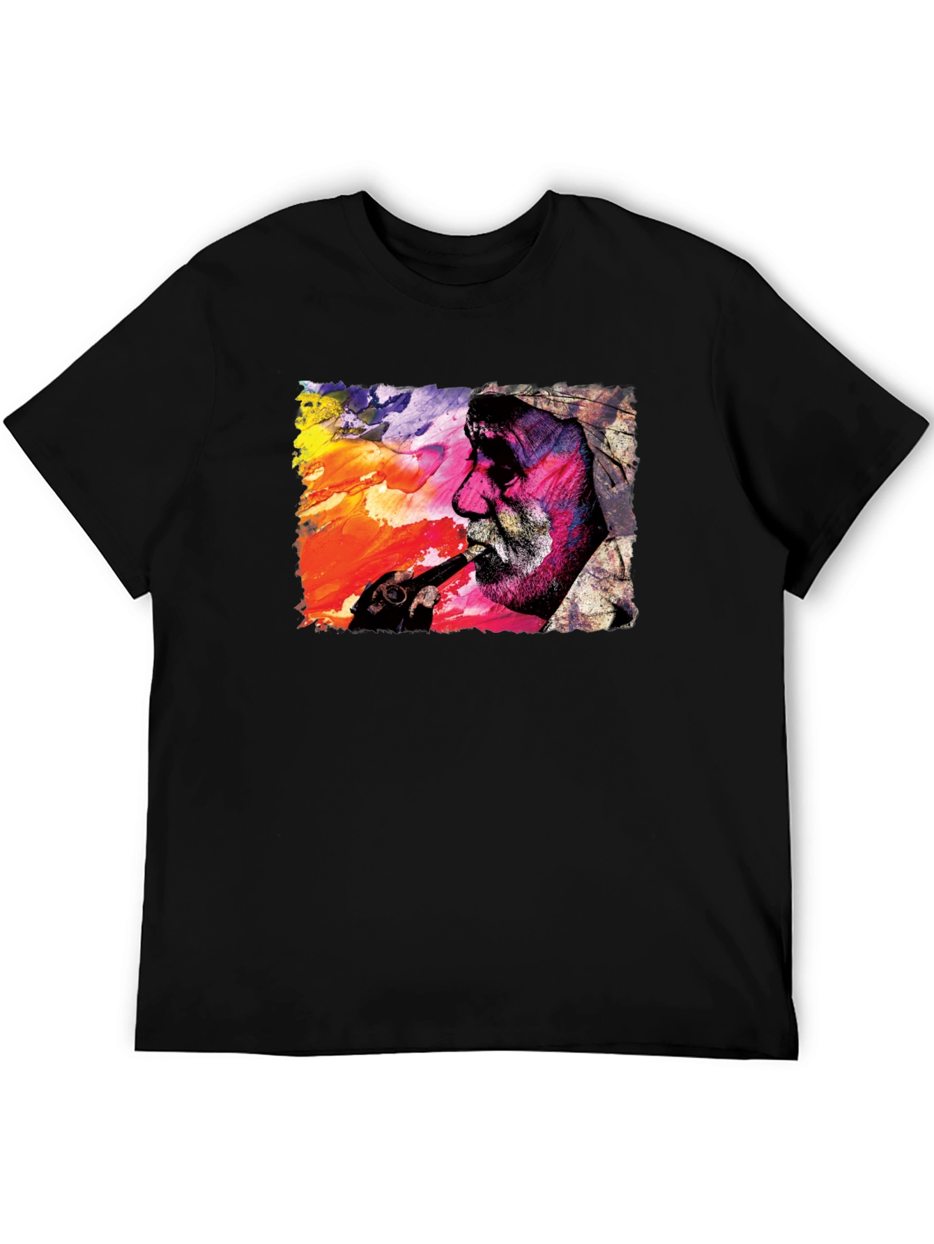 Abstract Man Smoking T-Shirt