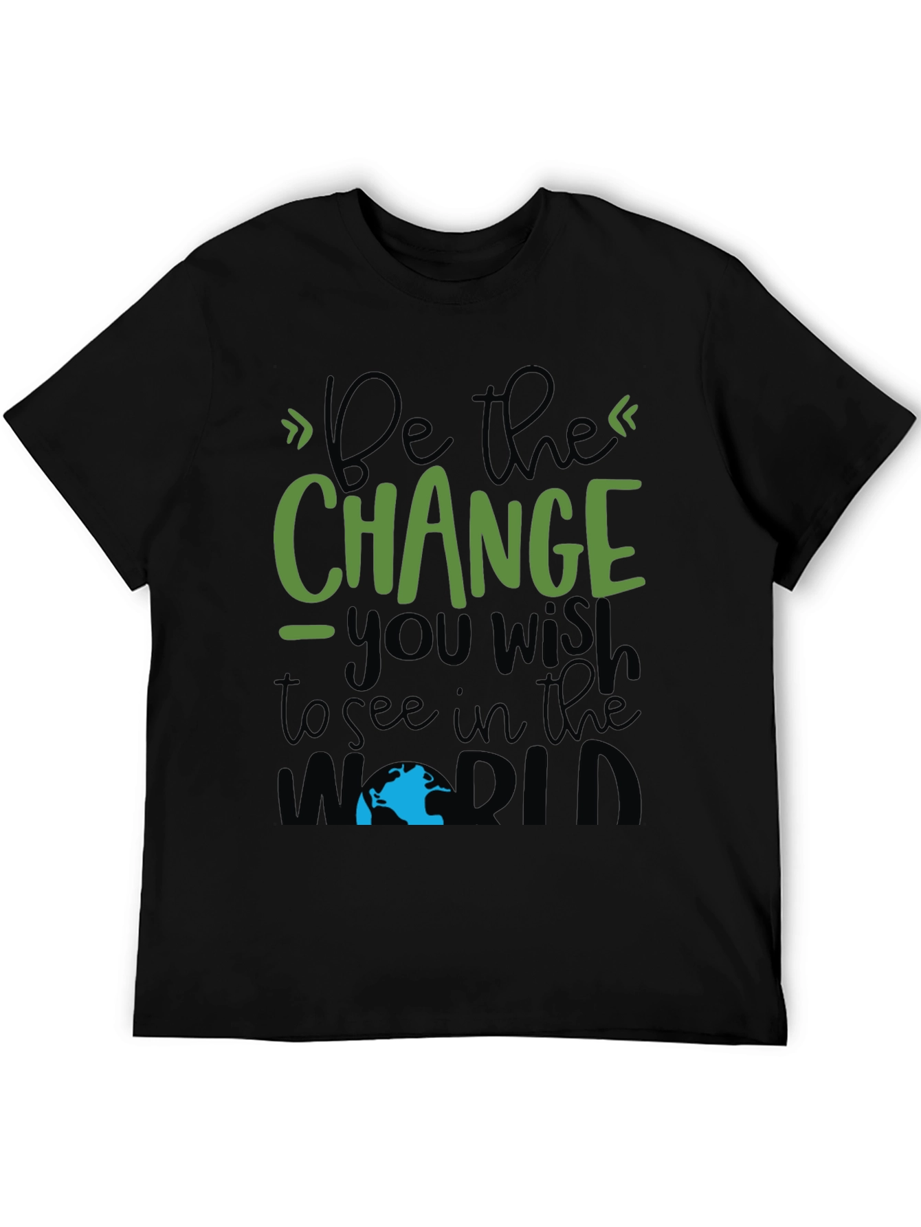 Be The Change T-Shirt - Black