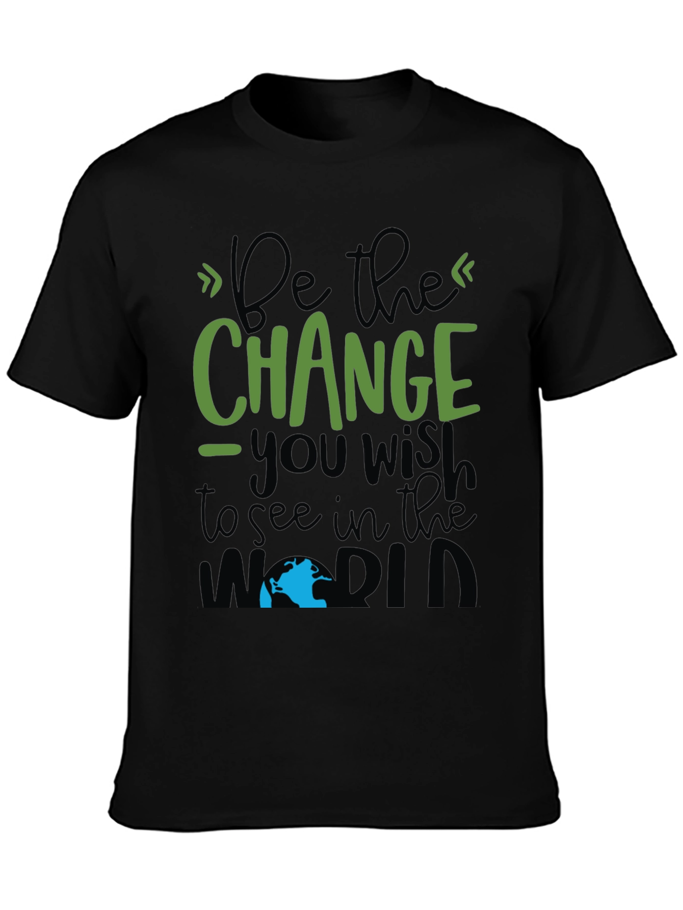 Be The Change T-Shirt - Black