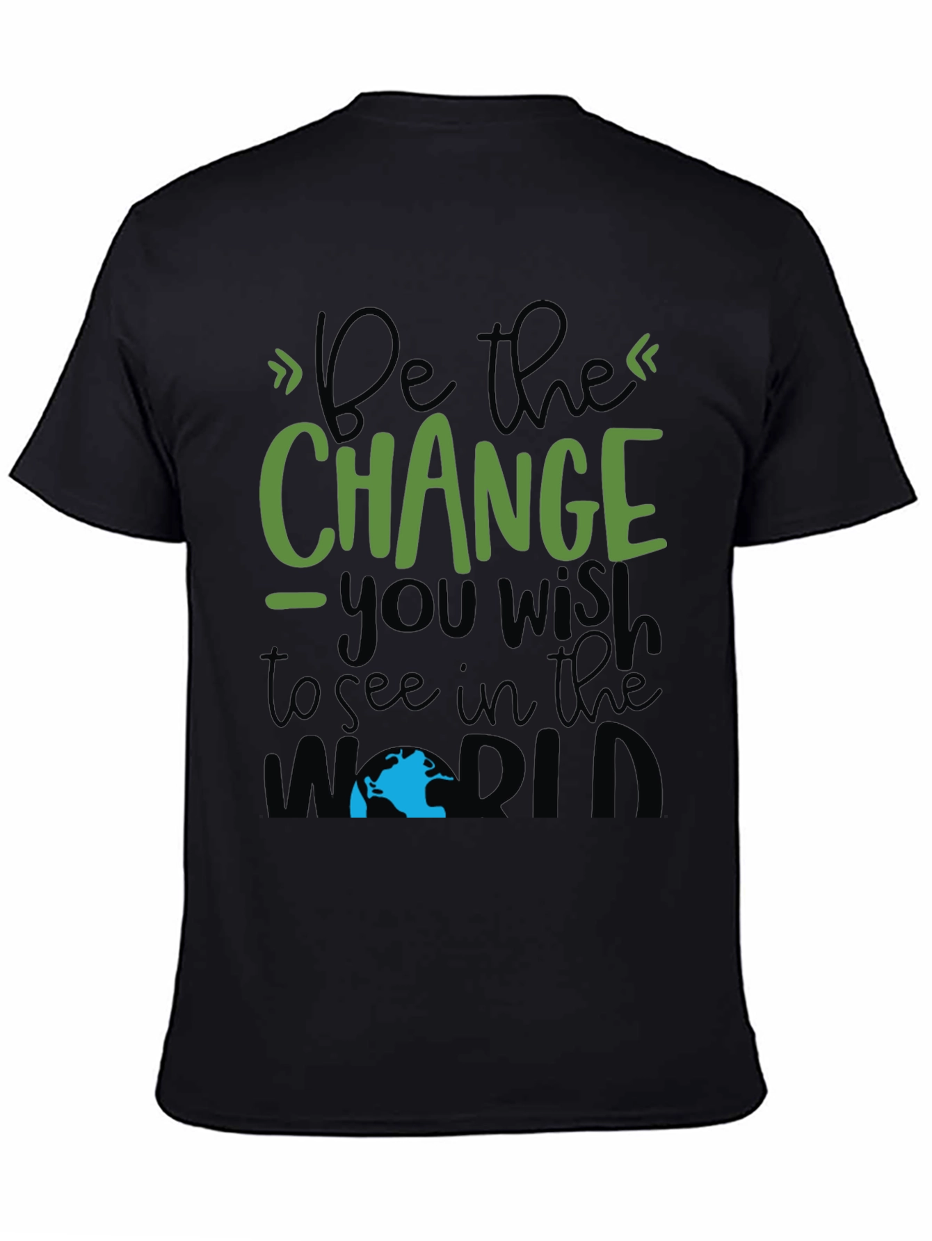 Be The Change T-Shirt - Black