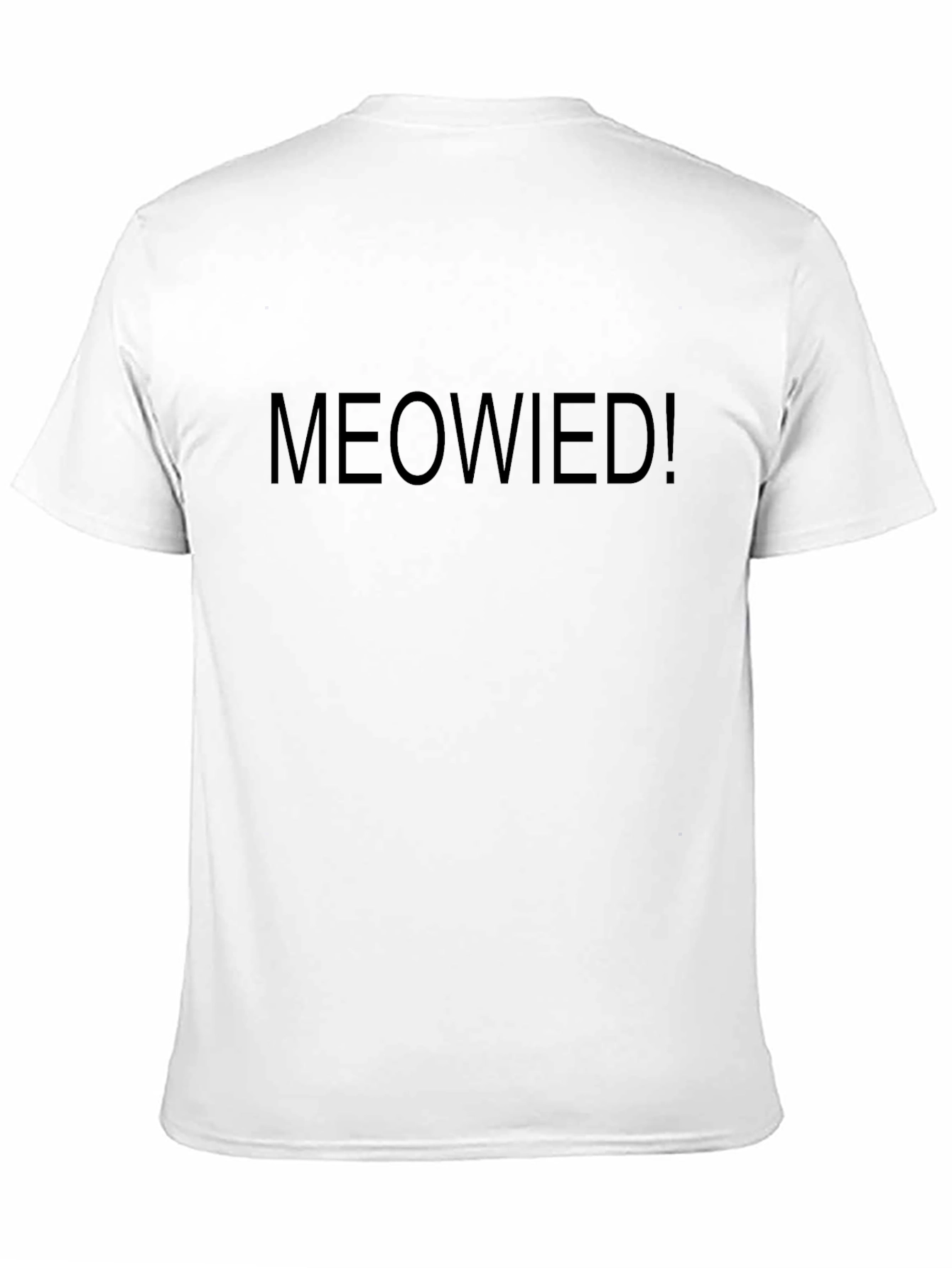 Meowied! Novelty Graphic T-Shirt - Black