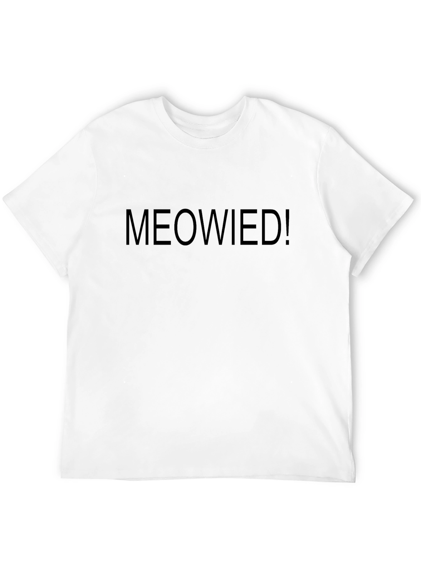 Meowied! Novelty Graphic T-Shirt - Black