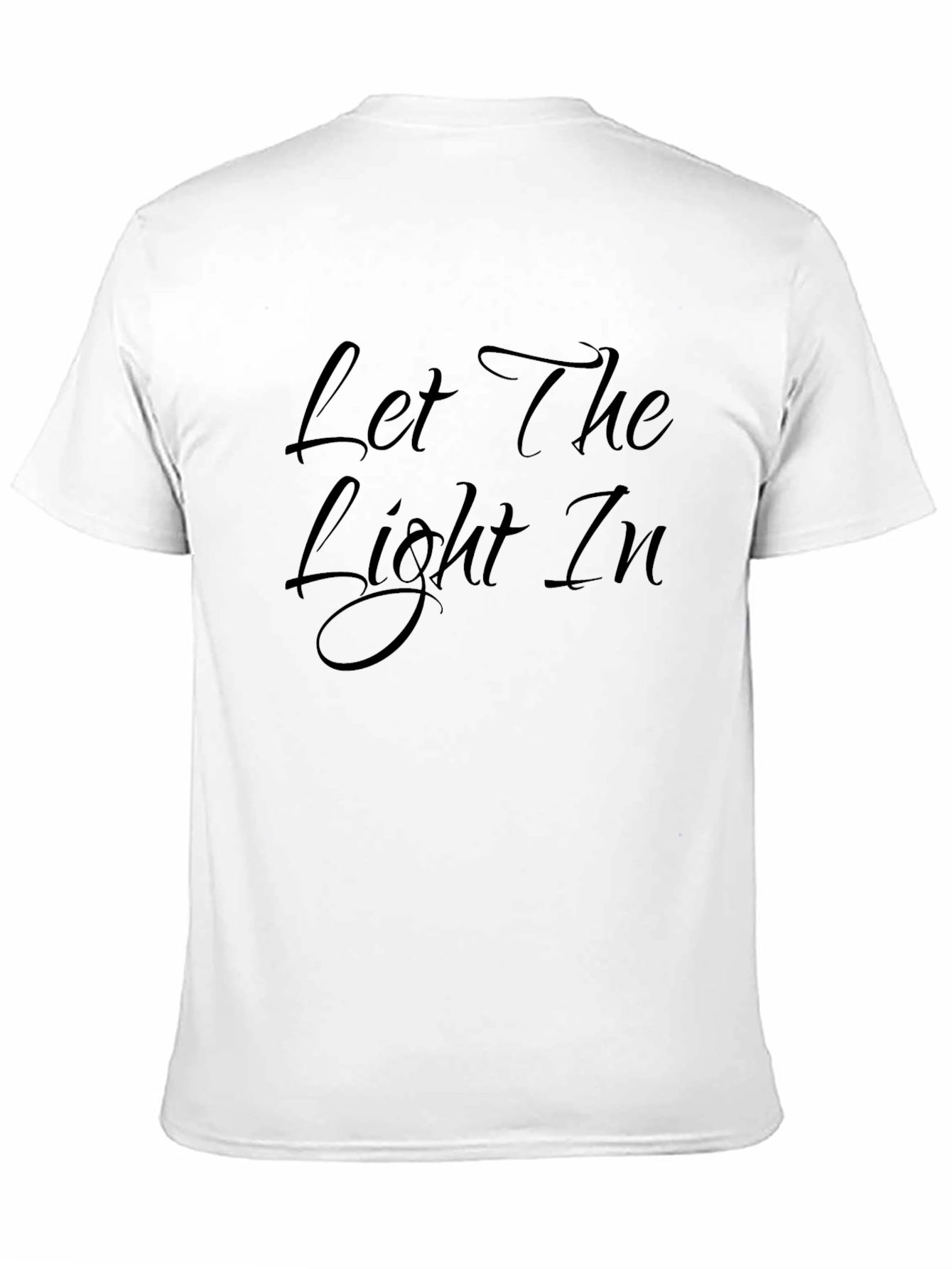 Let The Light In Black Graphic Tee
