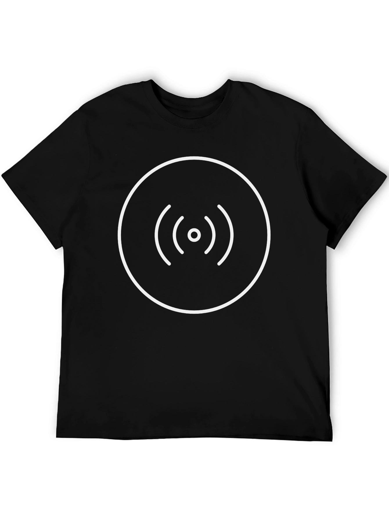 Modern Signal T-Shirt - Black Casual Tee