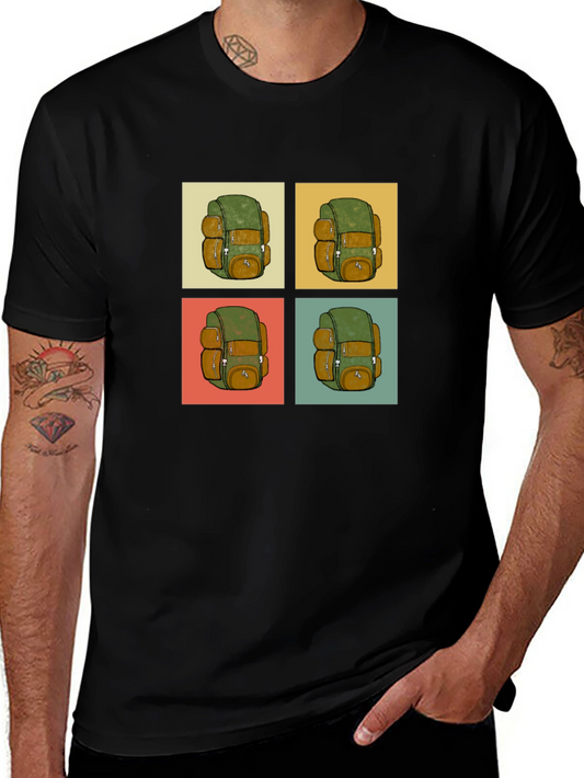 Retro Backpack T-Shirt - Travel & Adventure Ready
