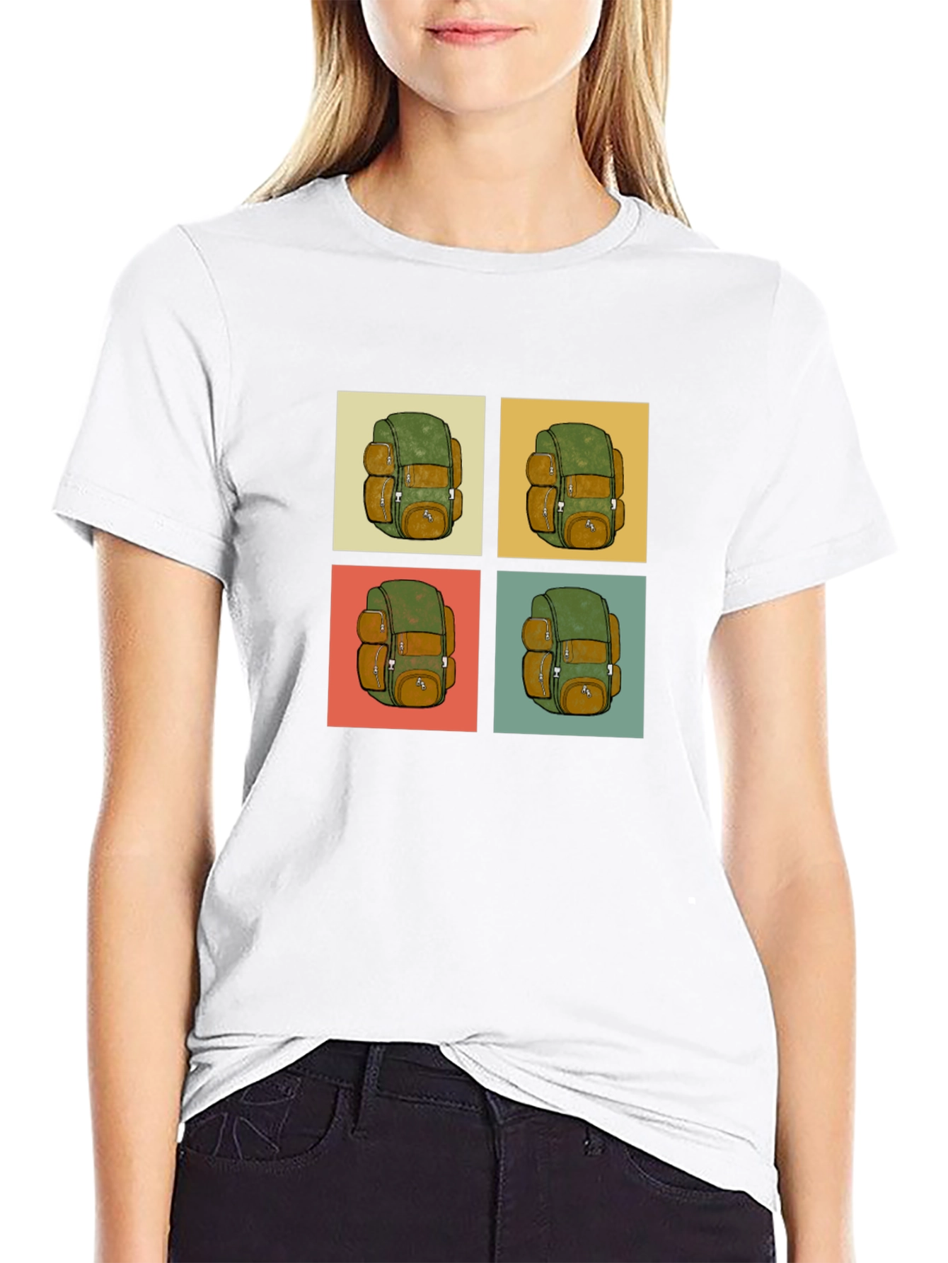 Retro Backpack T-Shirt - Travel & Adventure Ready