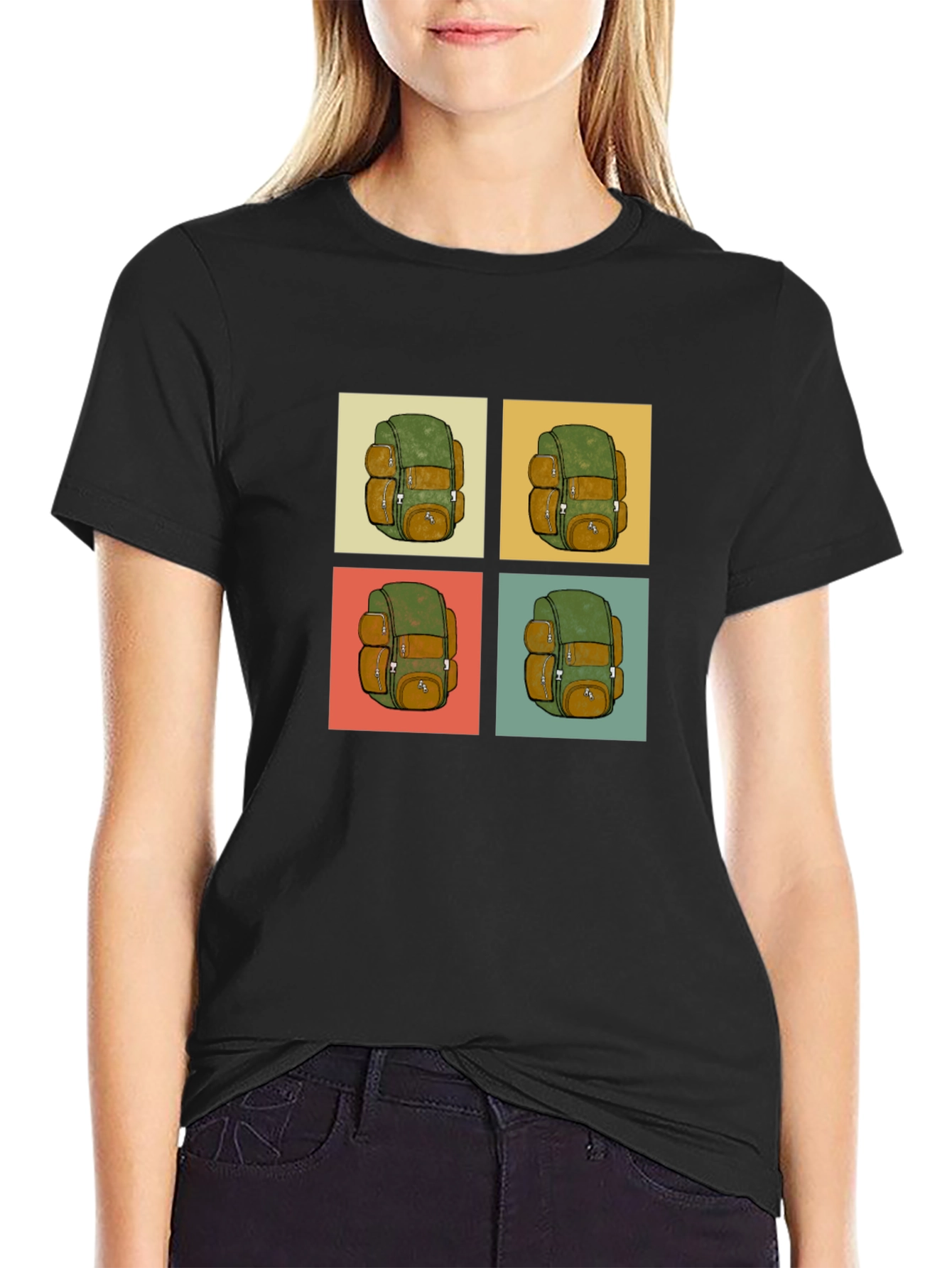 Retro Backpack T-Shirt - Travel & Adventure Ready