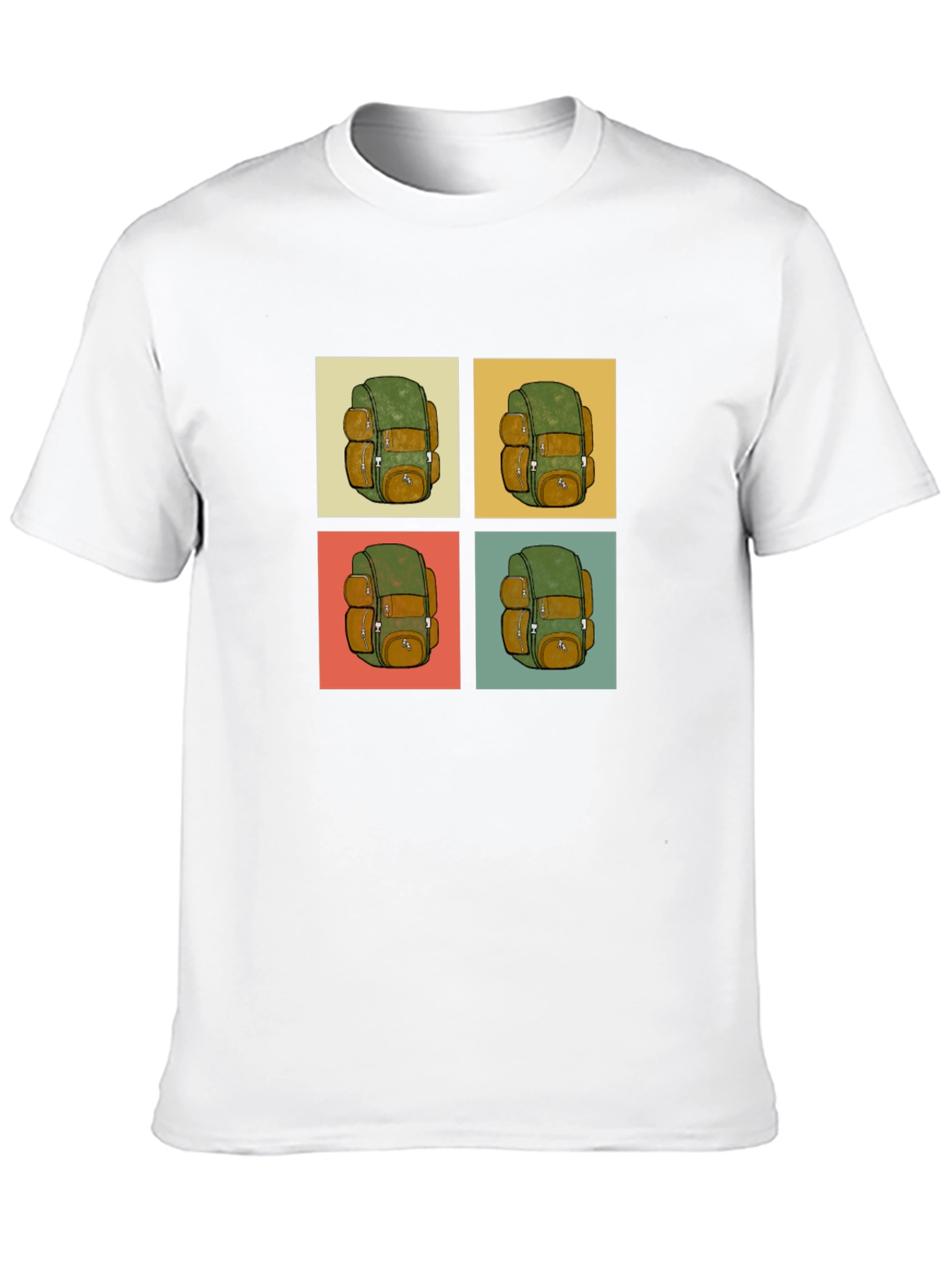 Retro Backpack T-Shirt - Travel & Adventure Ready