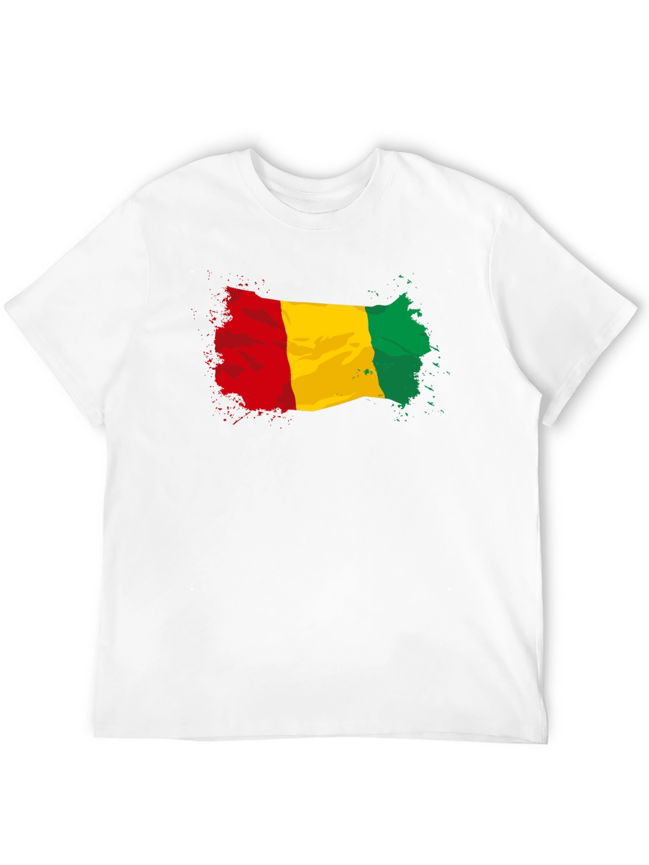 Guinea Flag Graphic Tee - Black Cotton T-Shirt