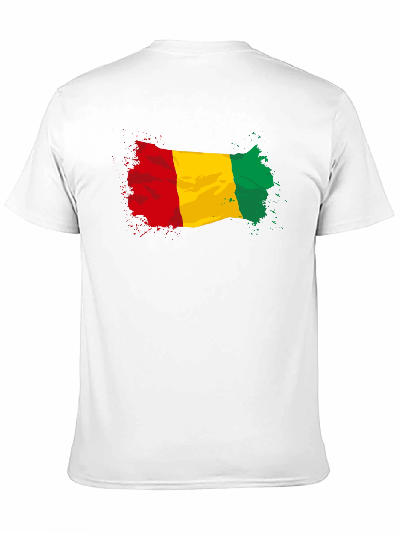Guinea Flag Graphic Tee - Black Cotton T-Shirt