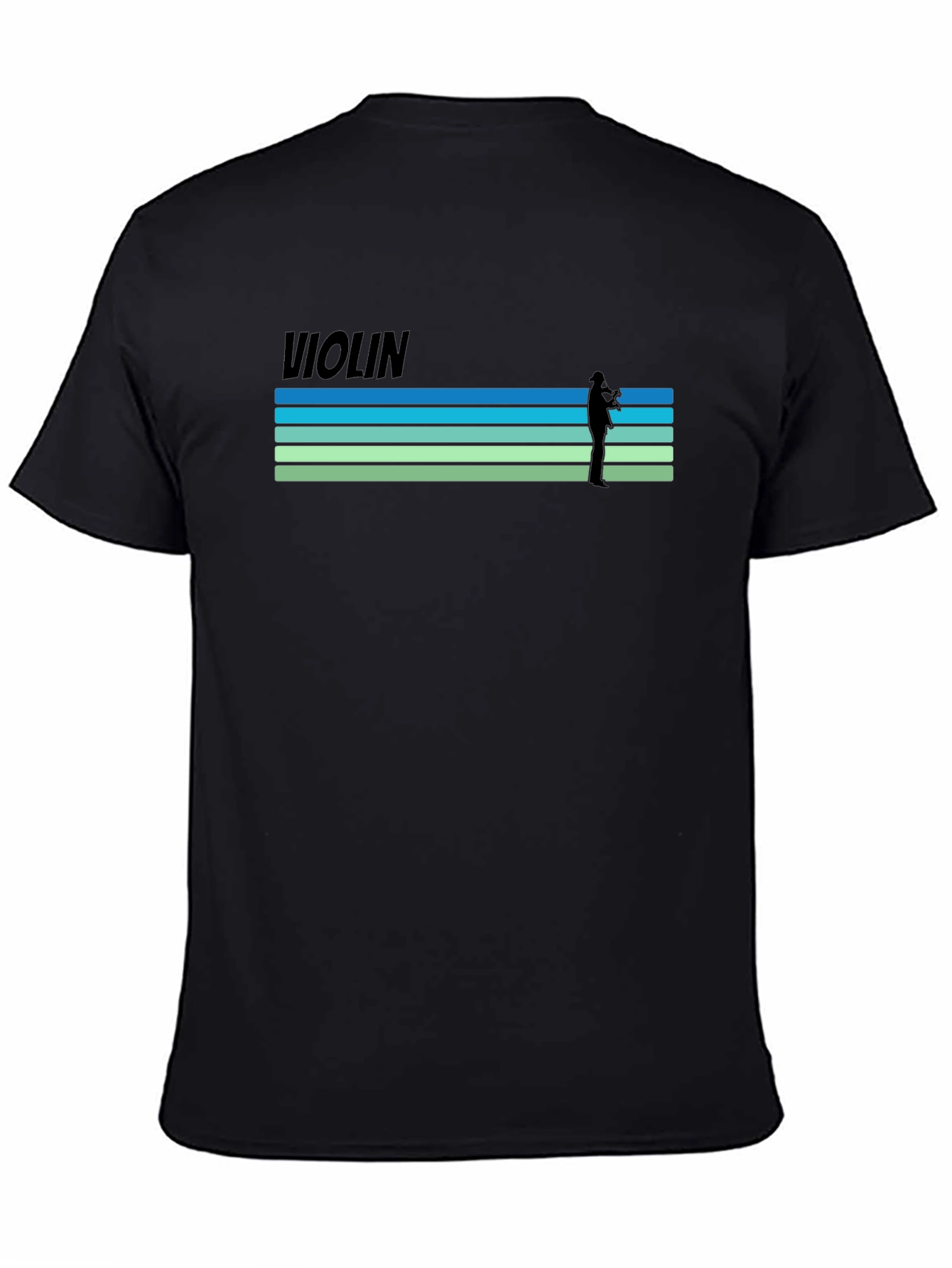 Violin Player Graphic T-Shirt - Retro Style Tee