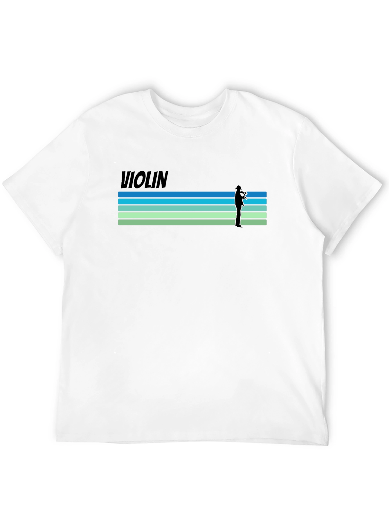 Violin Player Graphic T-Shirt - Retro Style Tee